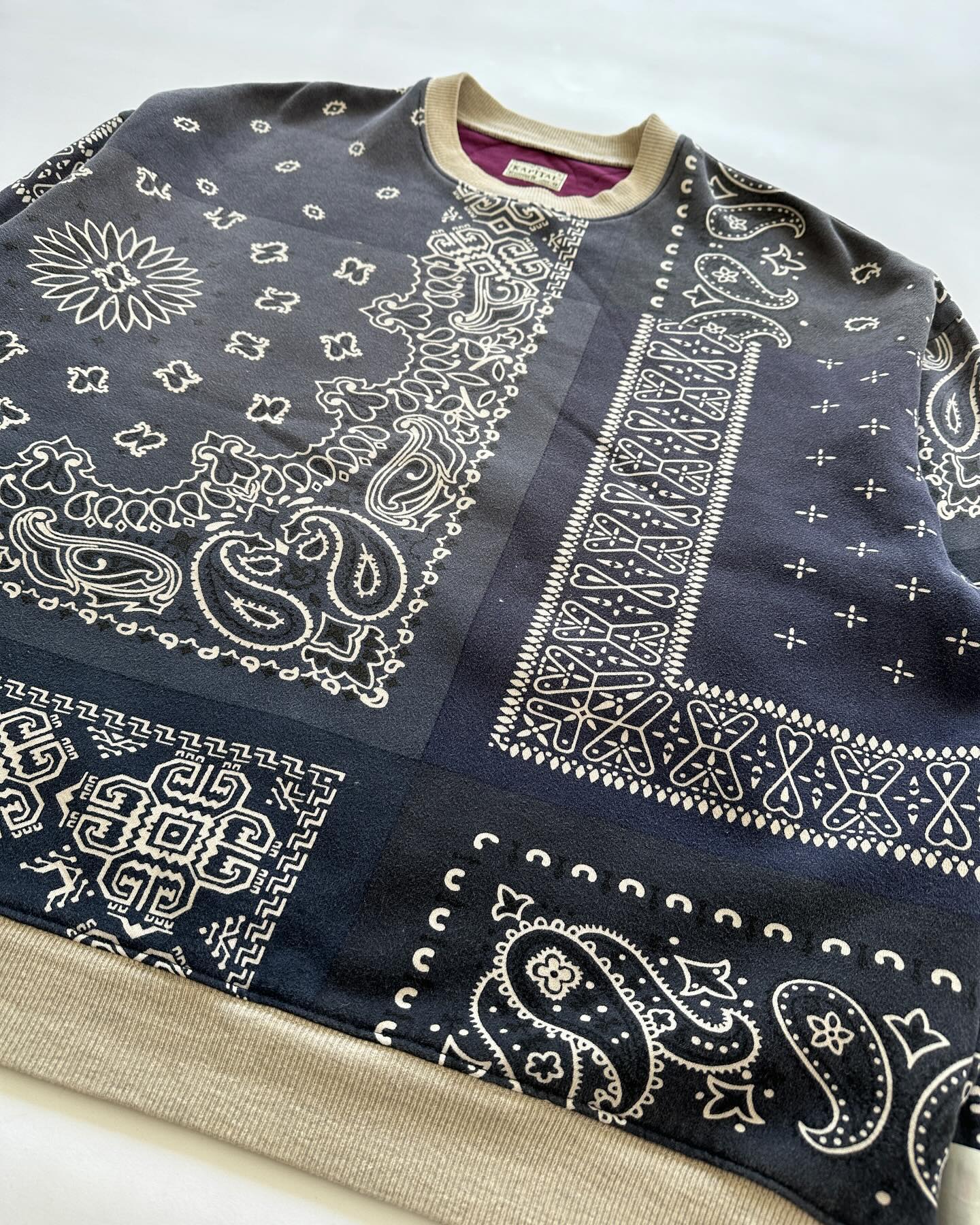 FW19 Fleecy Knit Bandana Bivouac Big Sweater