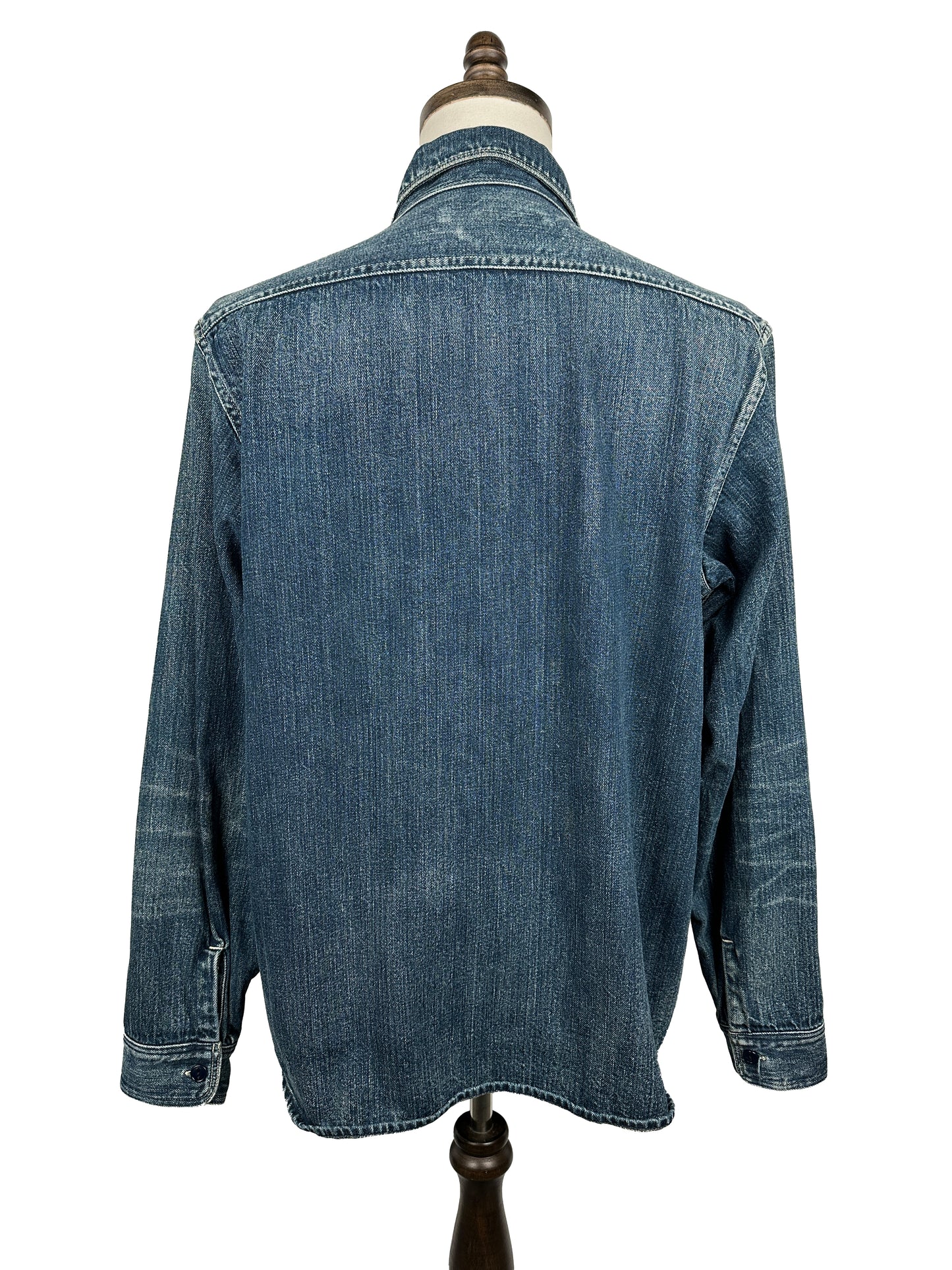 Washed Denim Shirt Jacket