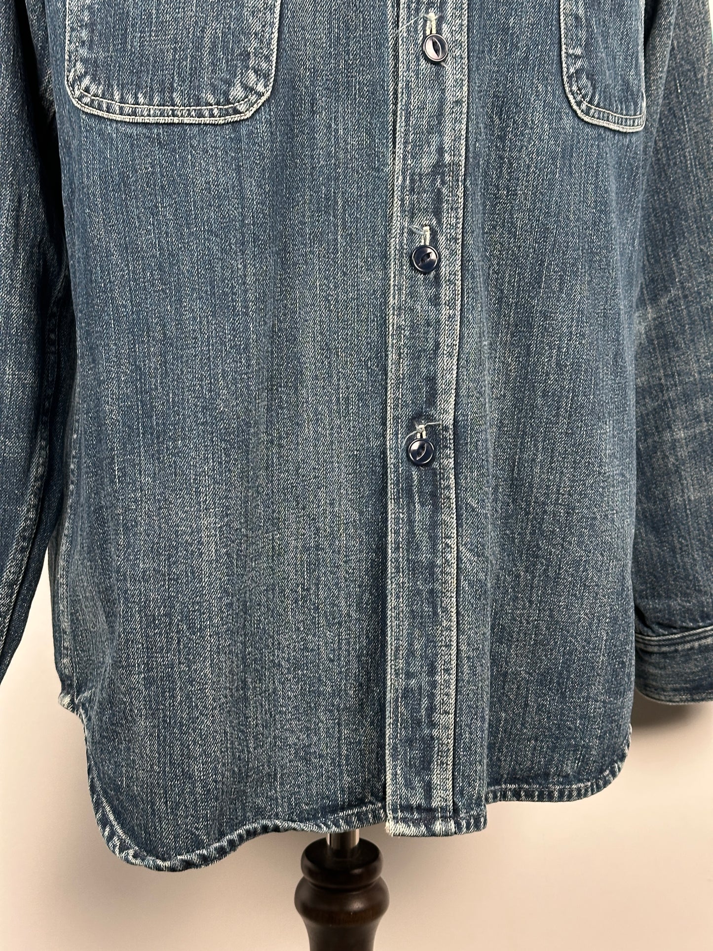 Washed Denim Shirt Jacket