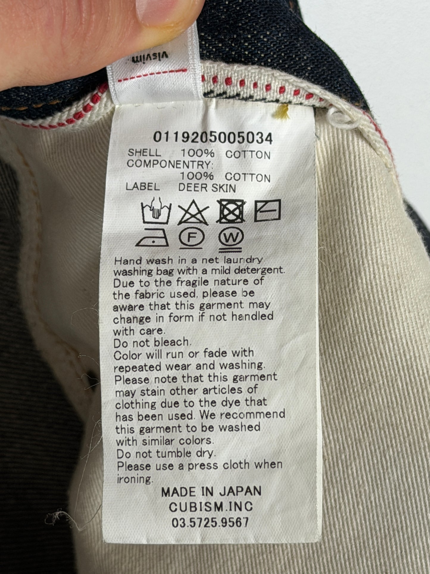 FW19 SS Travailler Braces Pants Unwashed