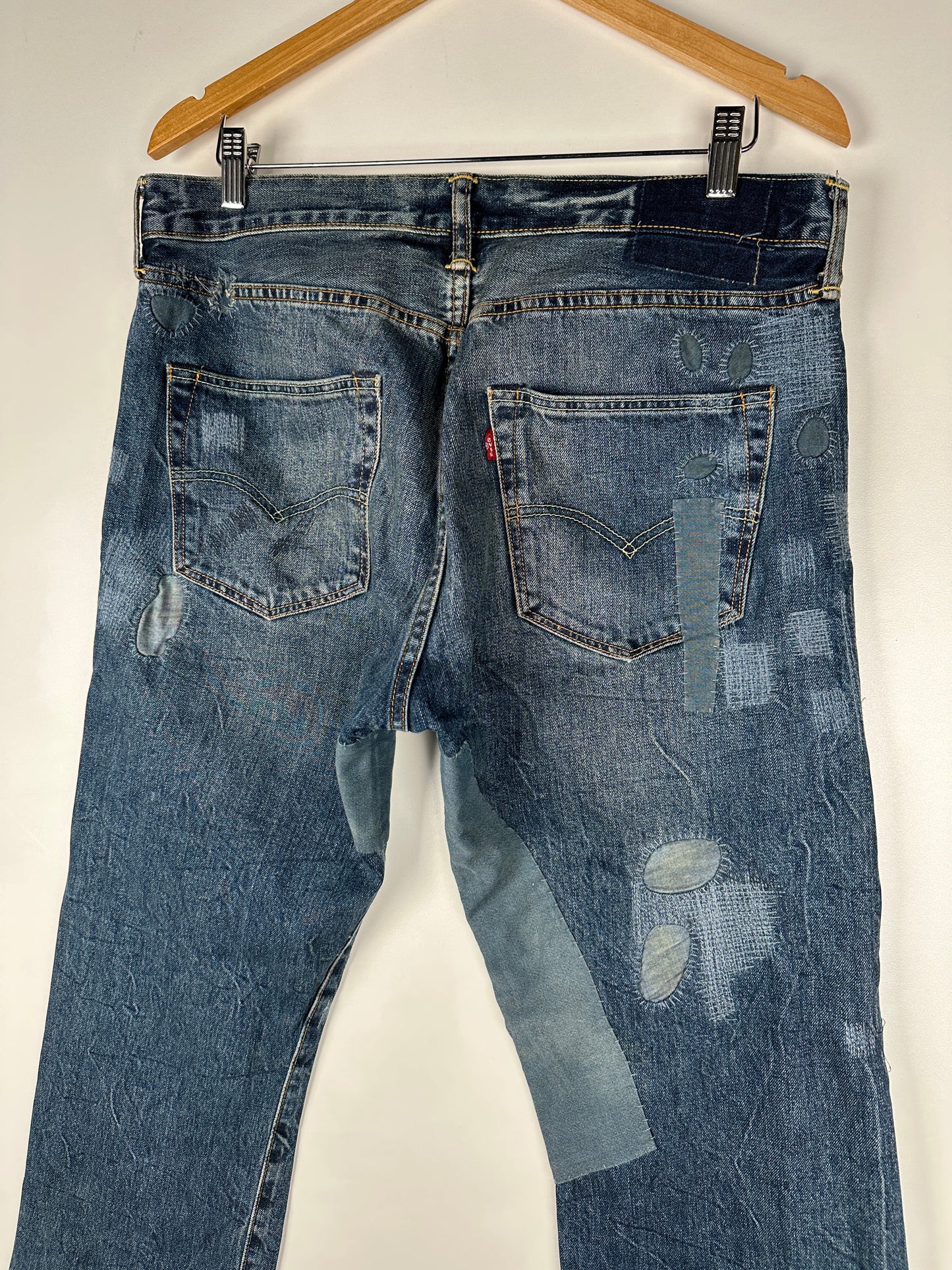 90s Levi's 501 Patchwork