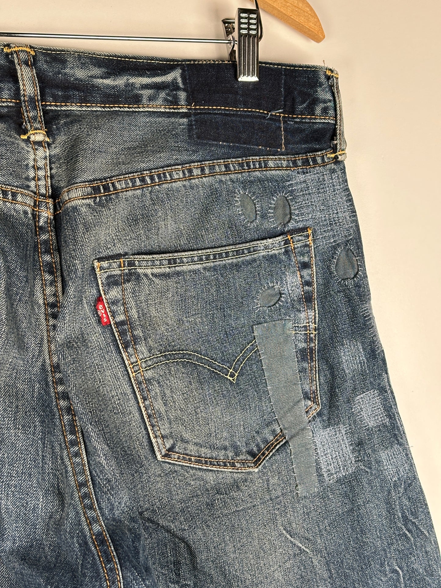 90s Levi's 501 Patchwork