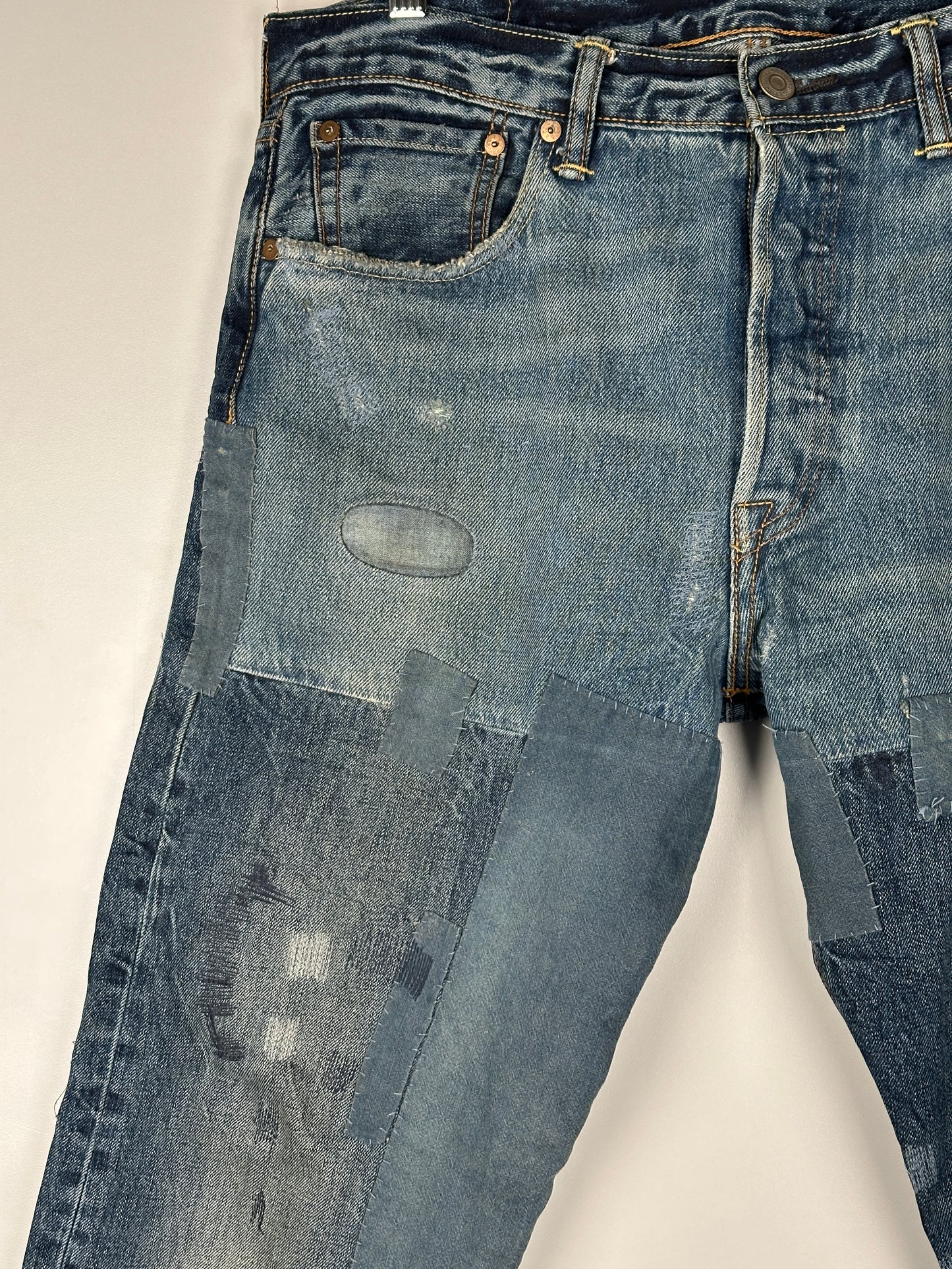90s Levi's 501 Patchwork