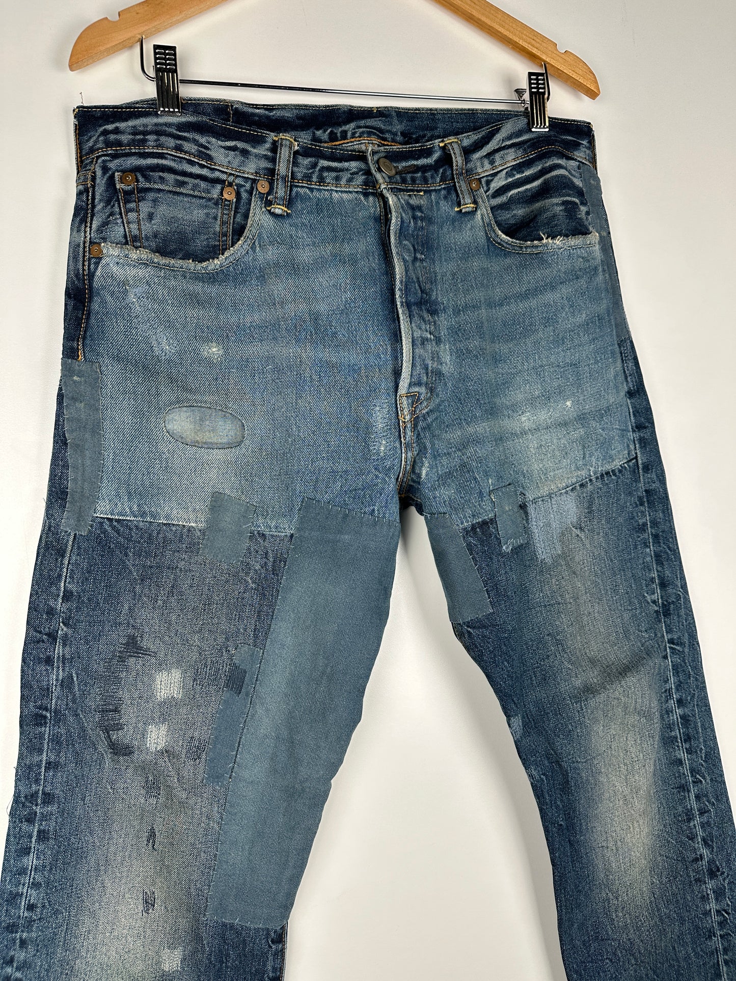 90s Levi's 501 Patchwork