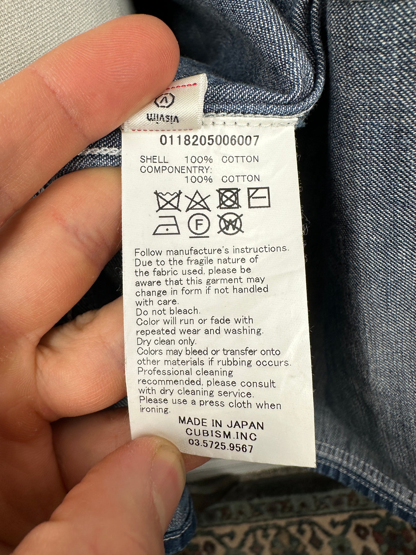 FW18 SS Bucky Coverall Dry Denim *Flagship Store Exclusive
