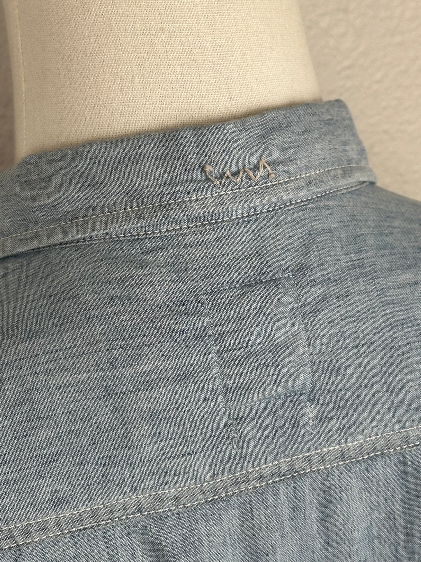 SS18 1910 Shirt L/S (C/SI Indigo Chambray)