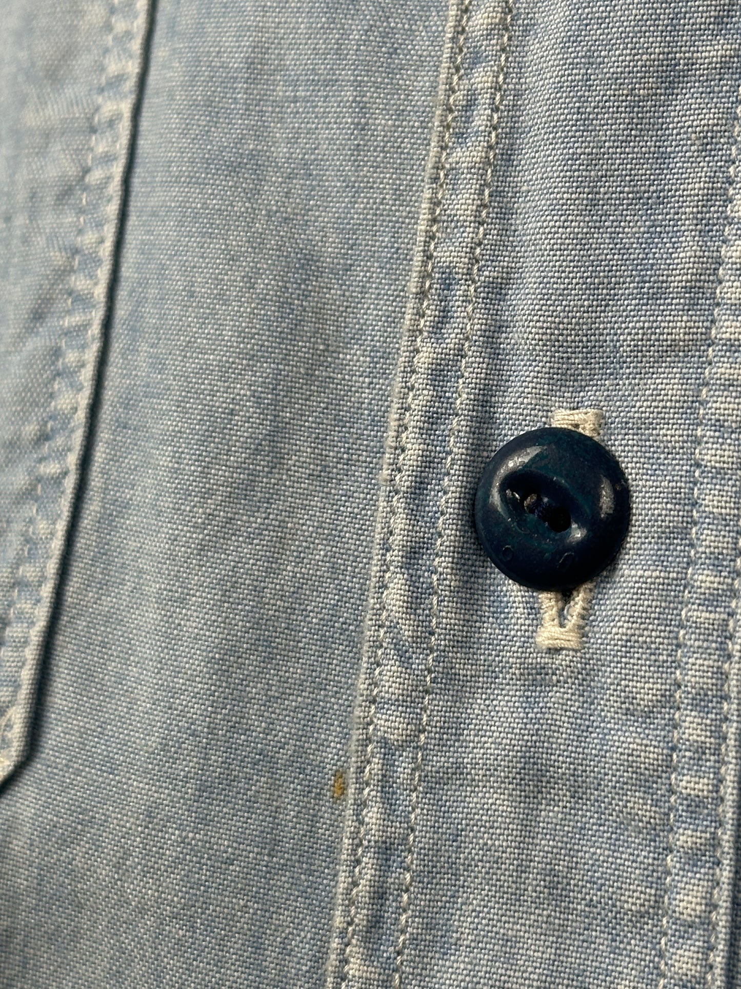 Chambray Mojito Man Damaged Work Shirt