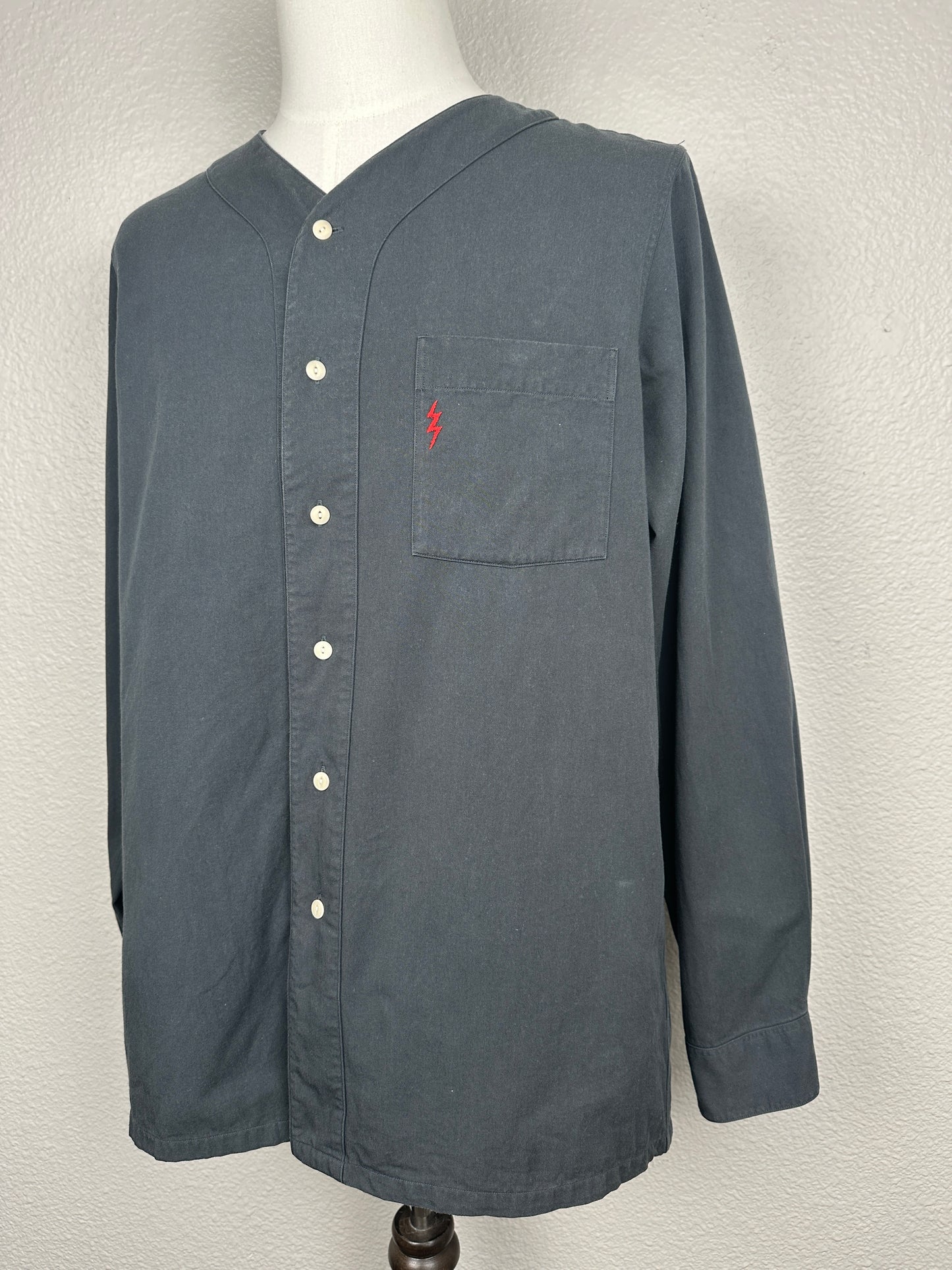 FW18 Free Edge Shirt Baseball Collar
