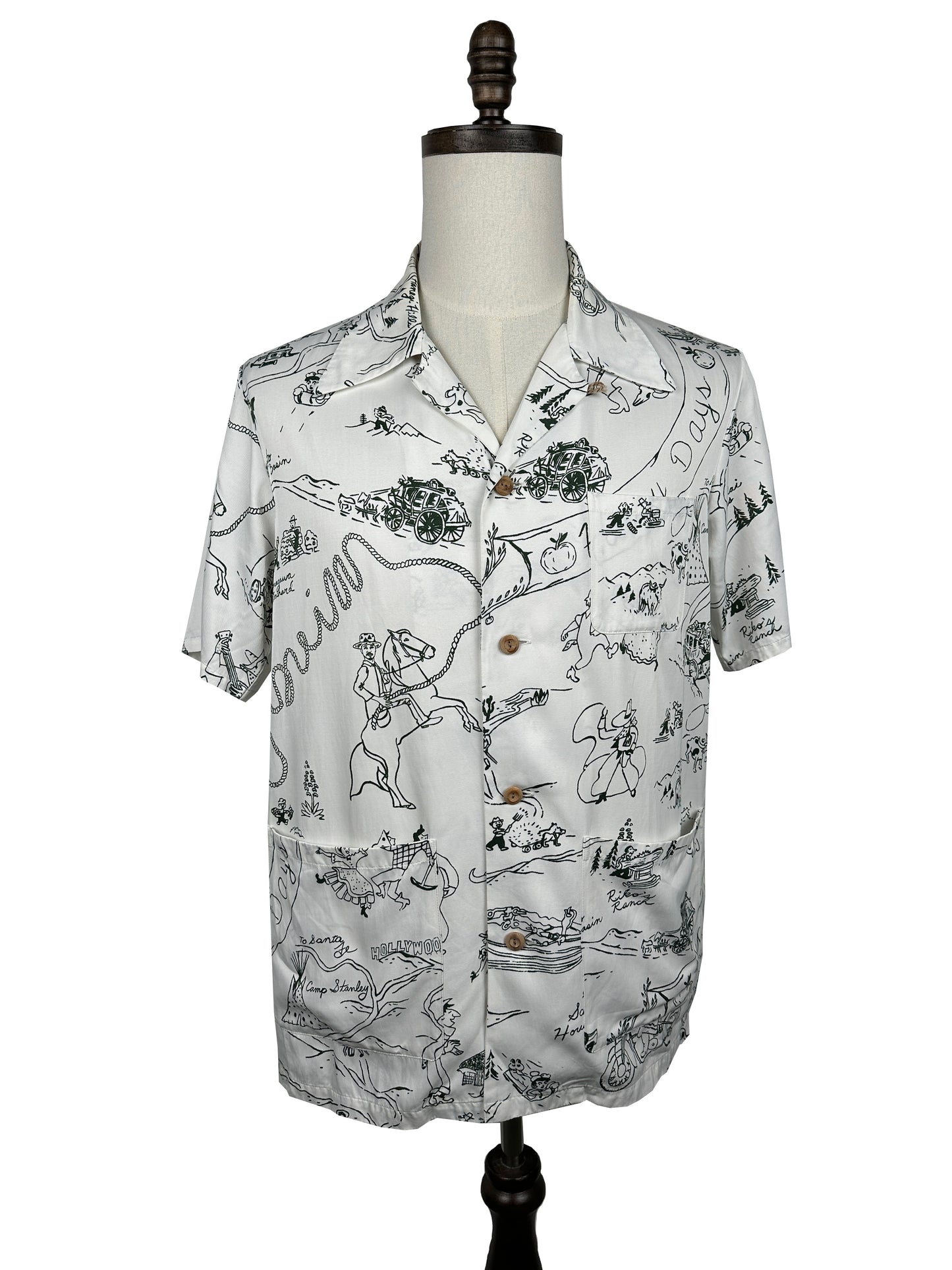 SS16 Duke Shirt S/S Village (Rayon/Cotton)