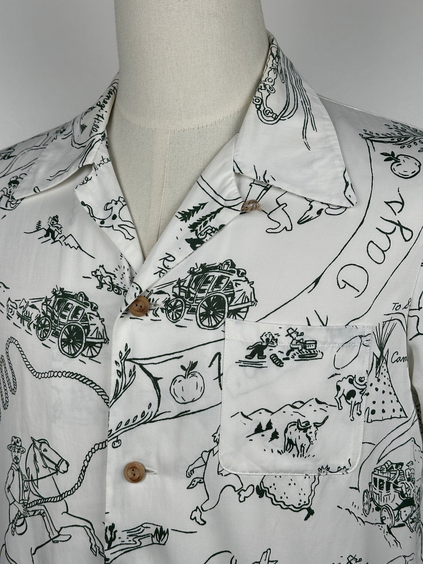 SS16 Duke Shirt S/S Village (Rayon/Cotton)