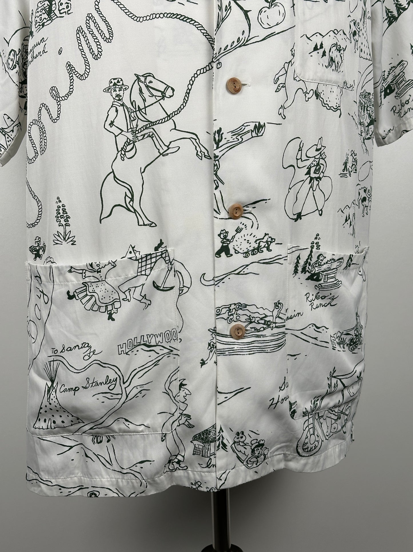 SS16 Duke Shirt S/S Village (Rayon/Cotton)