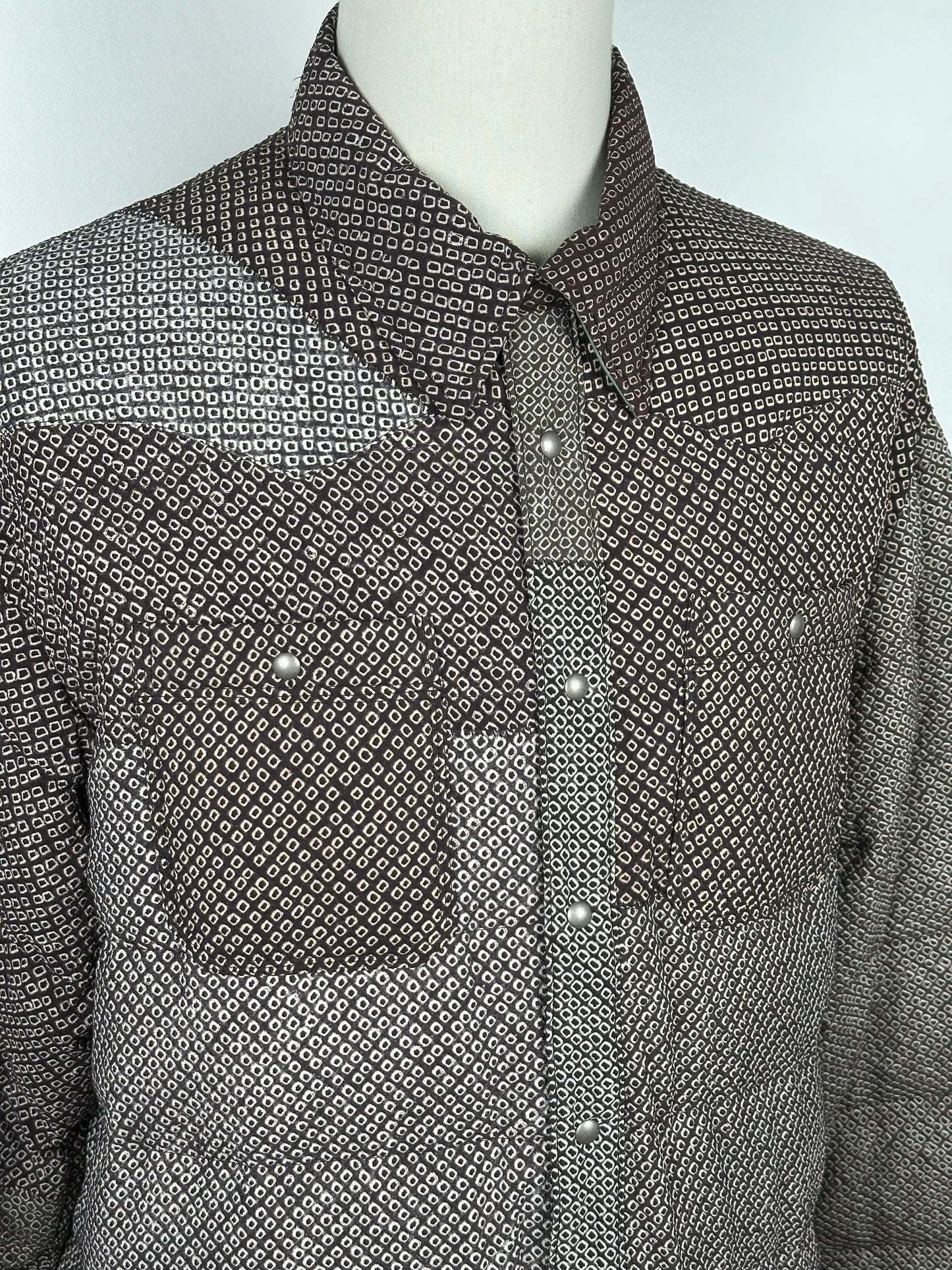 FW22 SPOT Kerchief Down JKT (Vt. Shibori)