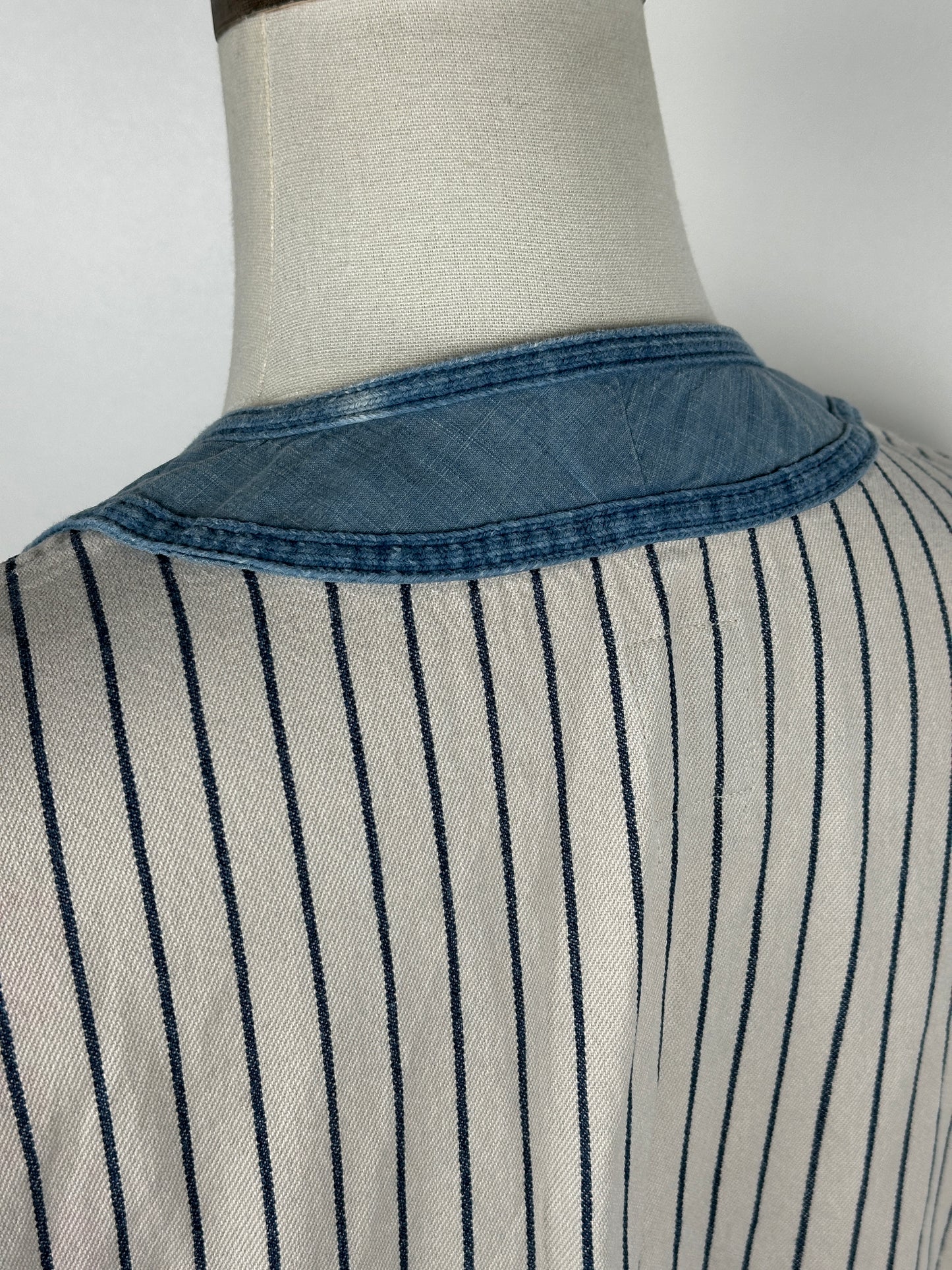 SS16 Dugout Shirt S/S (Indigo Stripes)