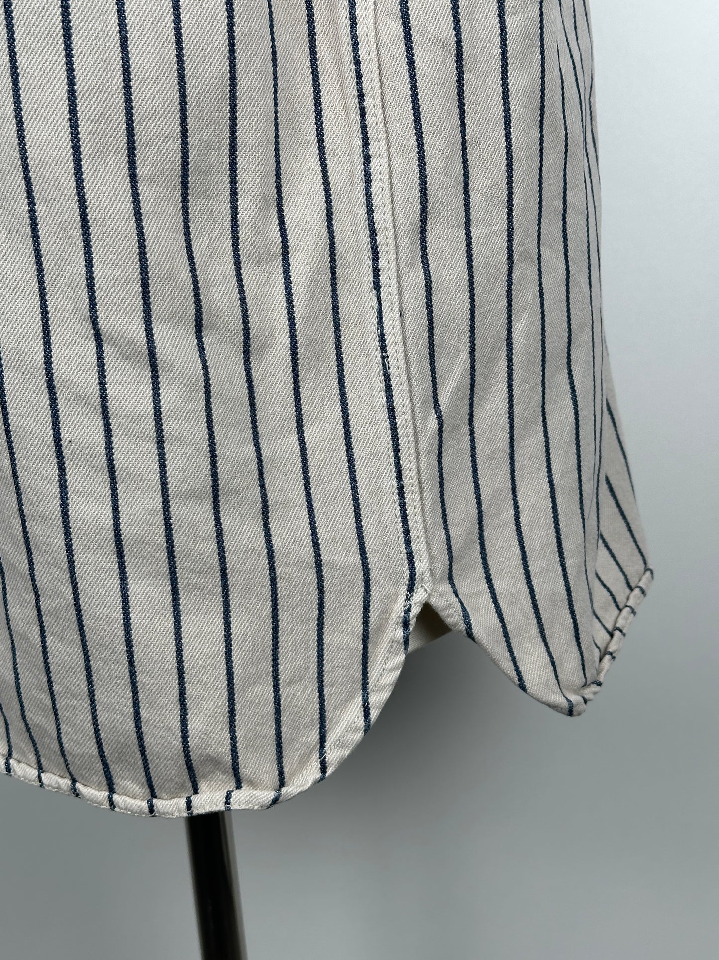 SS16 Dugout Shirt S/S (Indigo Stripes)
