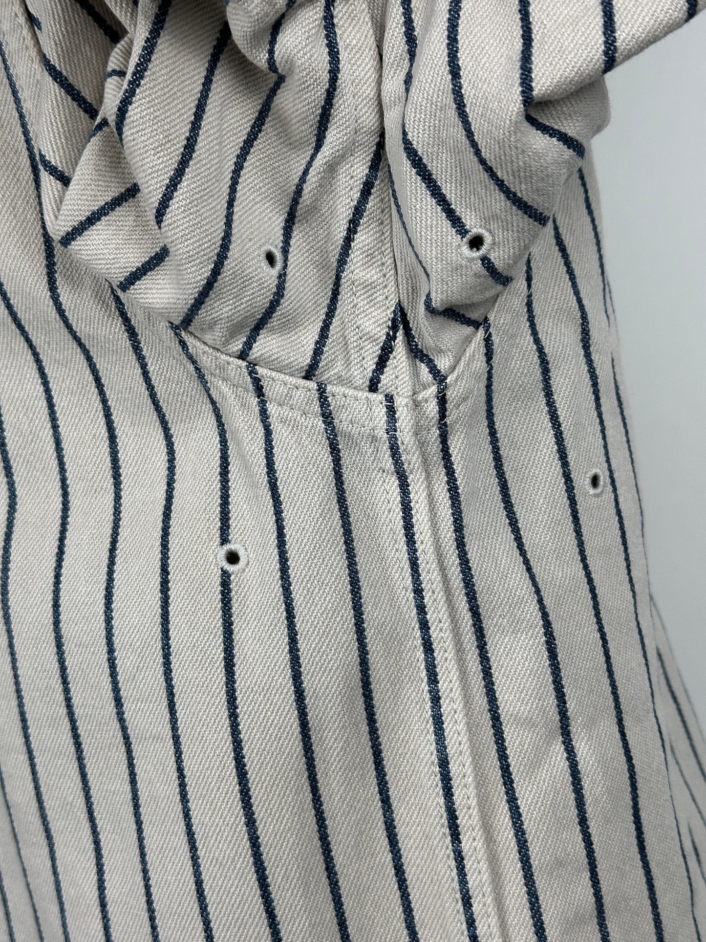 SS16 Dugout Shirt S/S (Indigo Stripes)