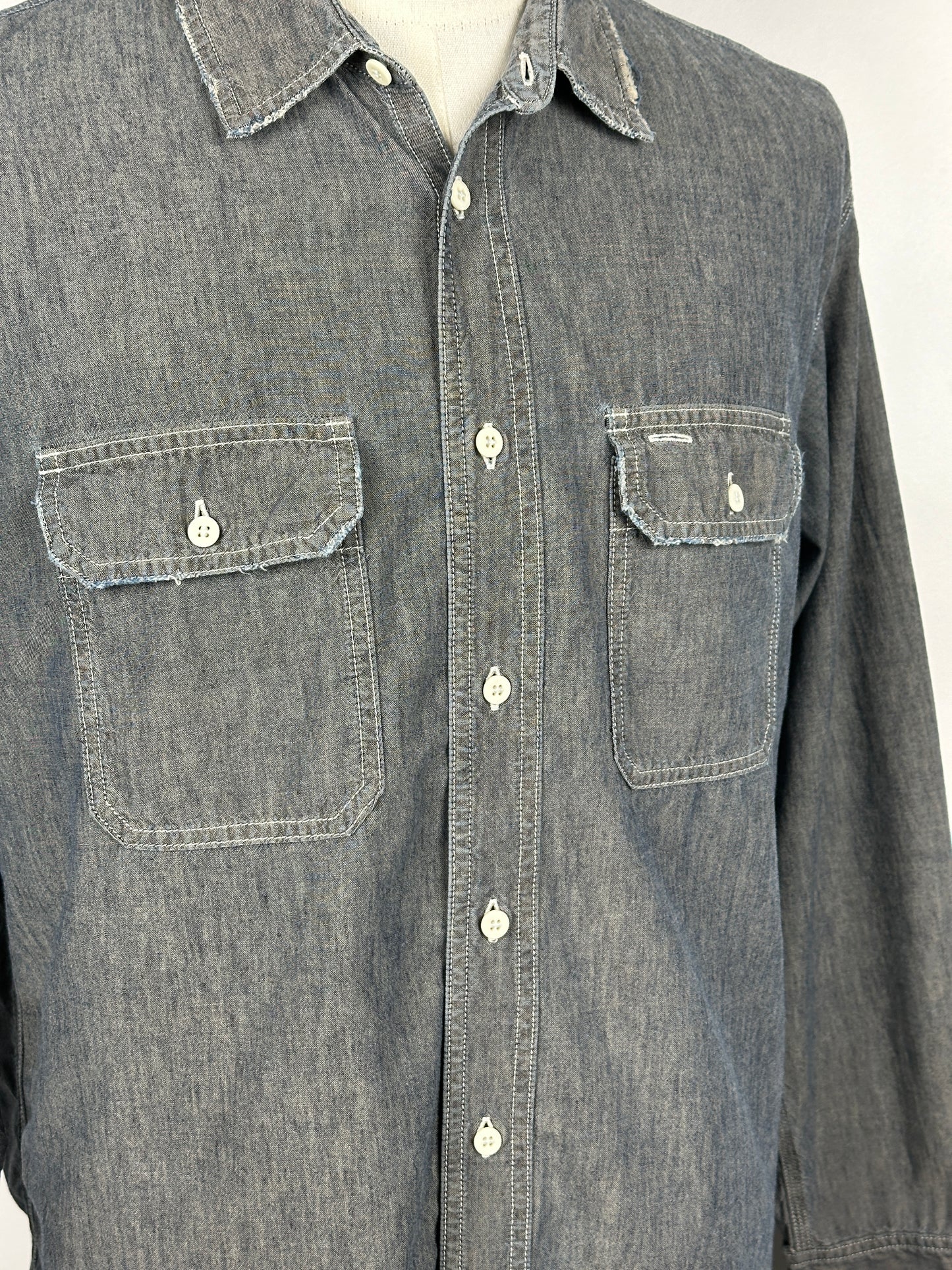 FW19 Hemi Work Shirt L/S (C/SI) DMGD *F.I.L. Exclusive