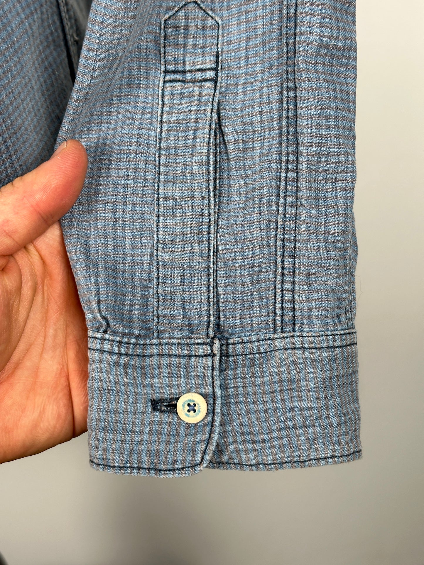 SS14 Long Rider Indigo Check Shirt L/S