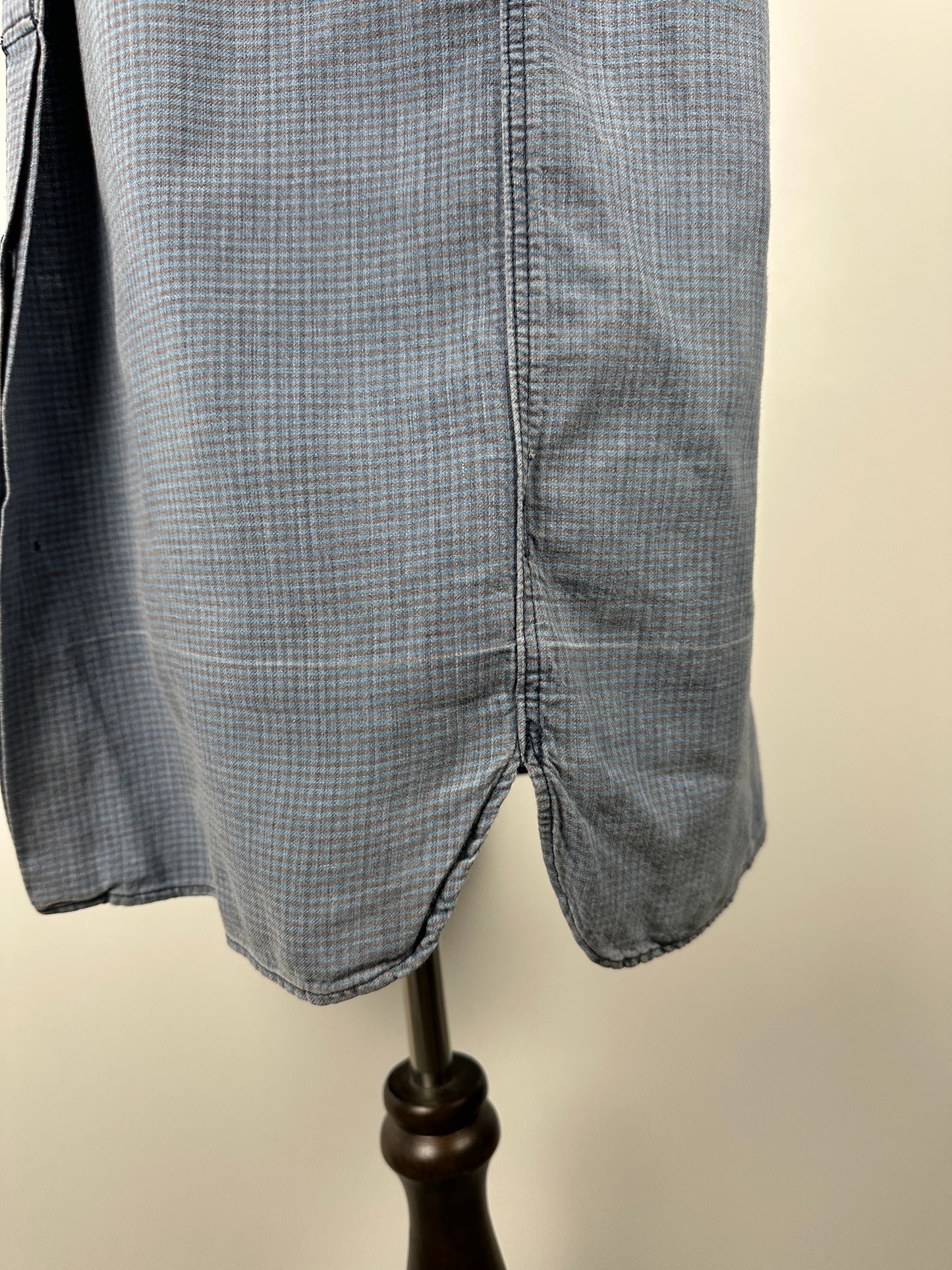 SS14 Long Rider Indigo Check Shirt L/S