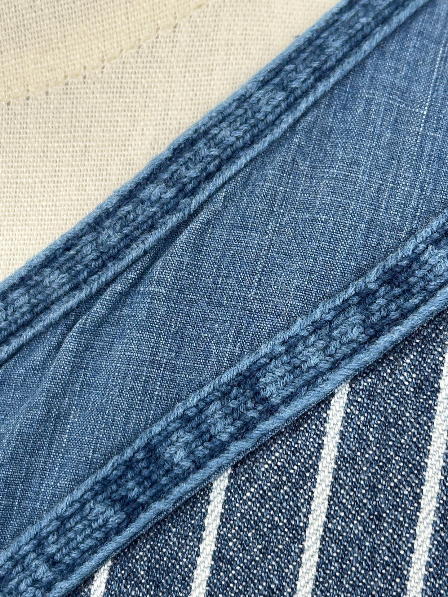 SS16 Dugout Shirt S/S (Indigo Stripes)