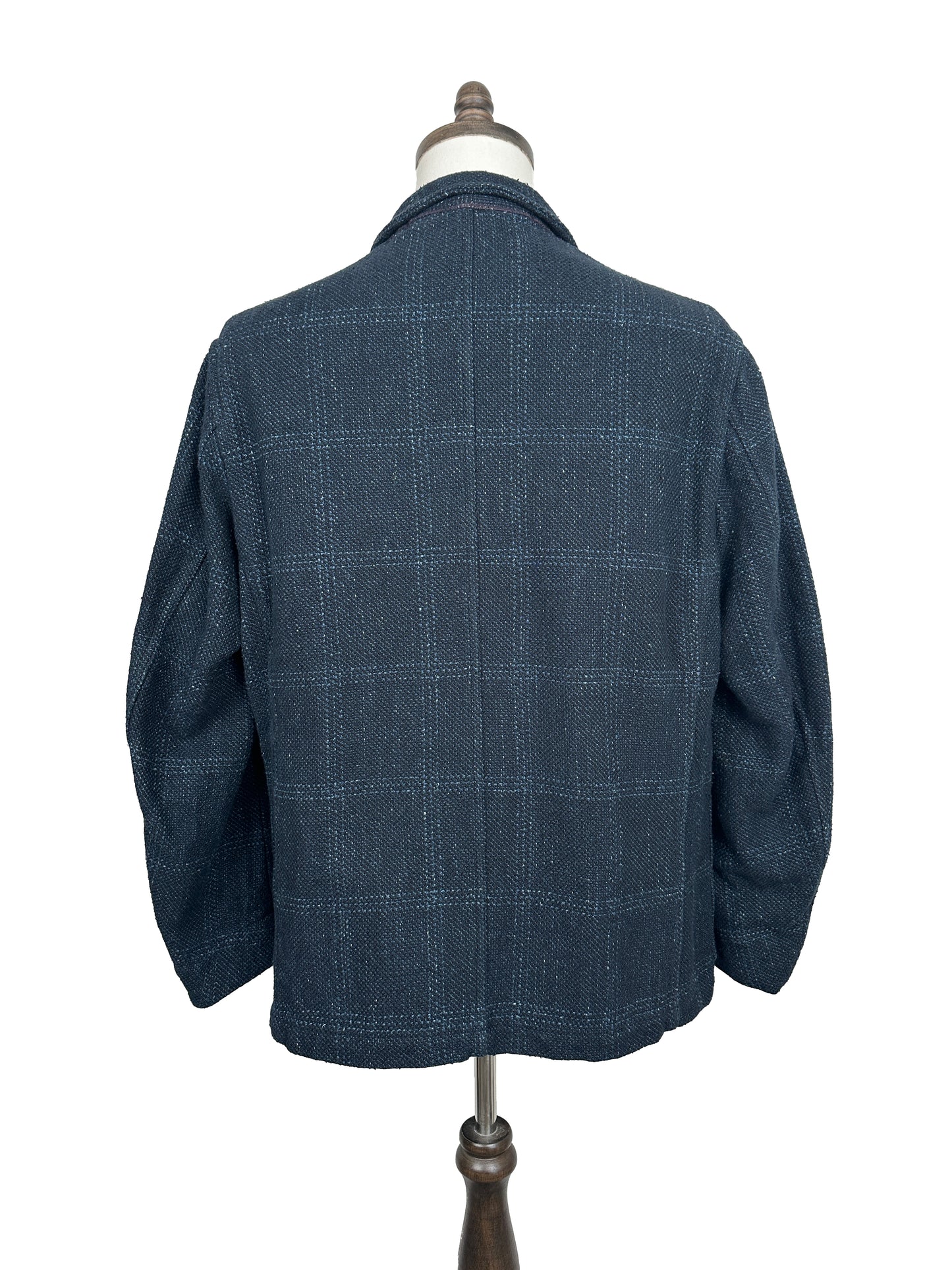 Indigo Cotton Tweed Working Jacket