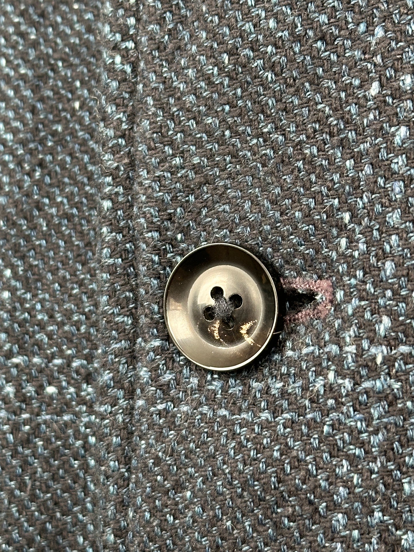Indigo Cotton Tweed Working Jacket