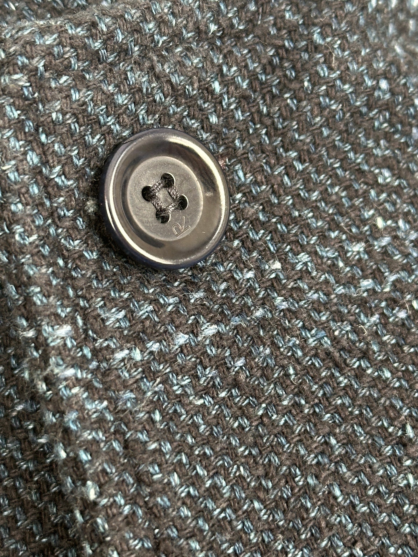 Indigo Cotton Tweed Working Jacket