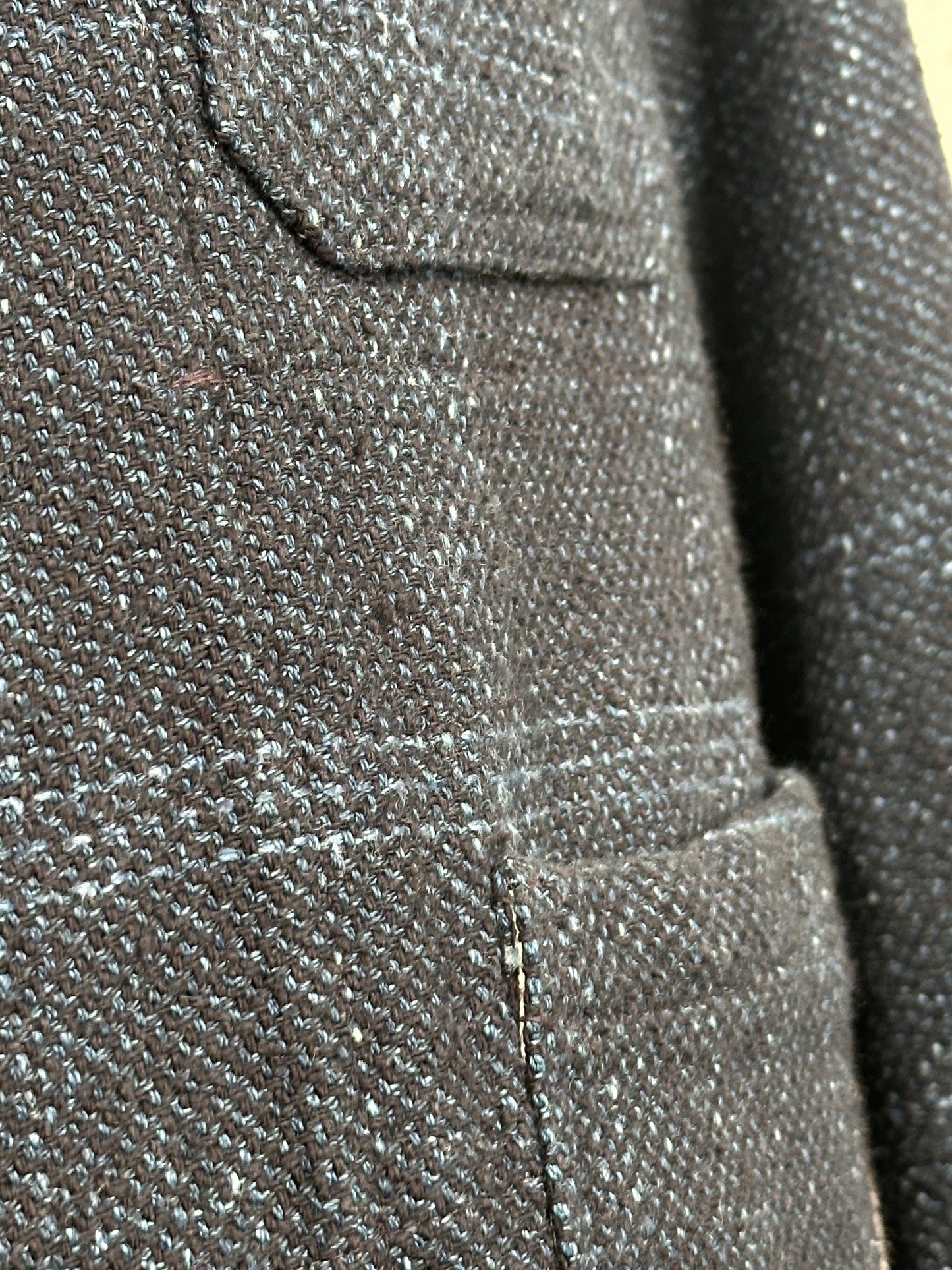 Indigo Cotton Tweed Working Jacket