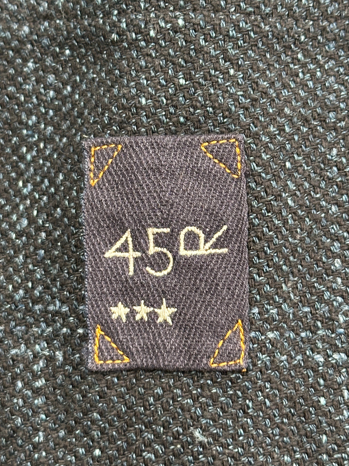Indigo Cotton Tweed Working Jacket