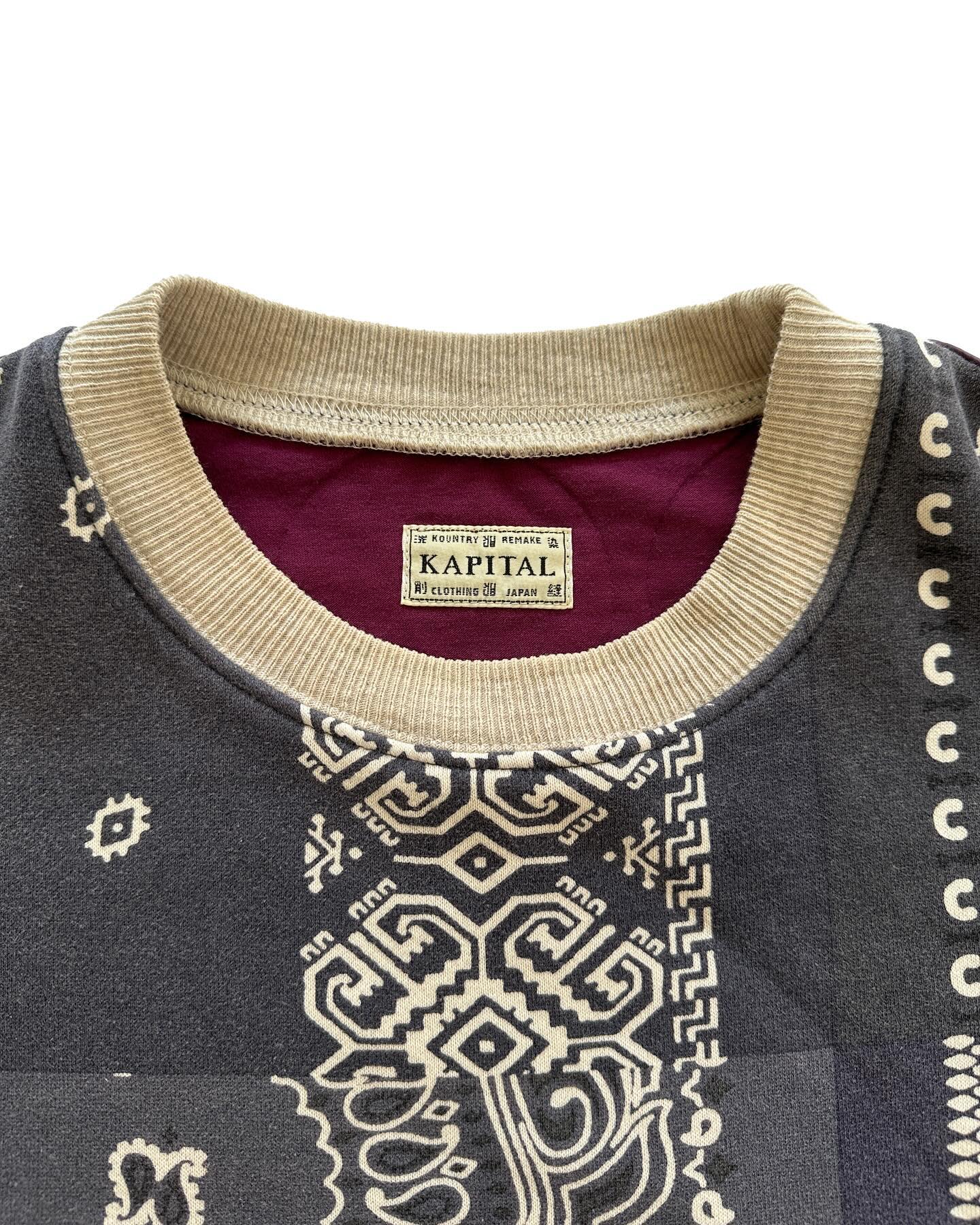 Kapital FW19 Fleecy Knit Bandana Bivouac Big Sweater