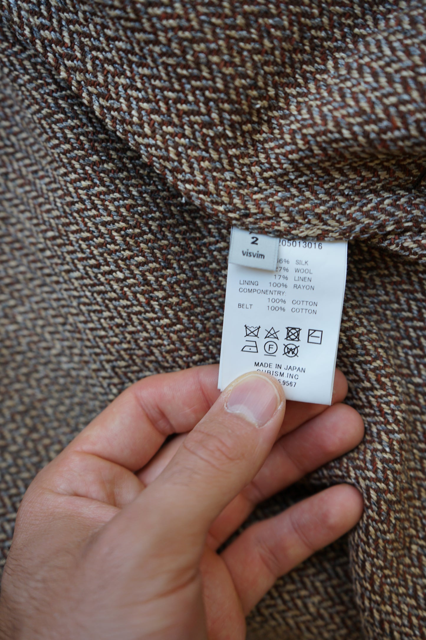 FW17 Yukata Coat Herringbone (SI,W,LI)