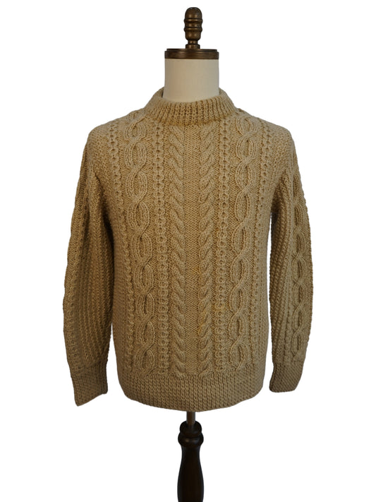 FW14 Fisherman Cable Knit Natural Dye