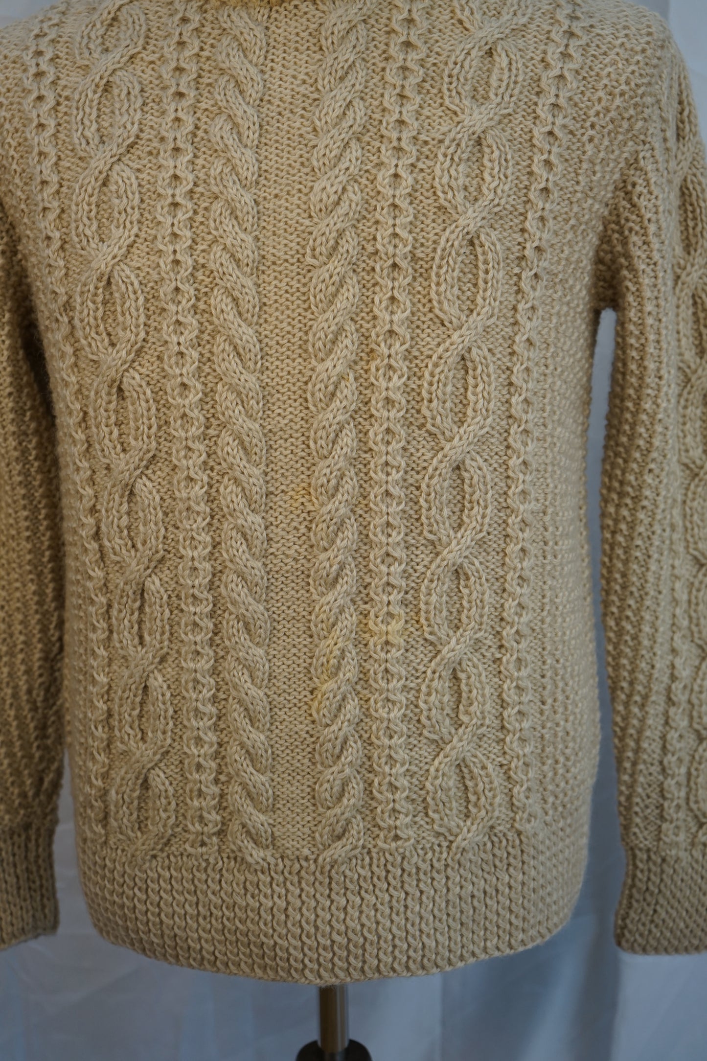FW14 Fisherman Cable Knit Natural Dye