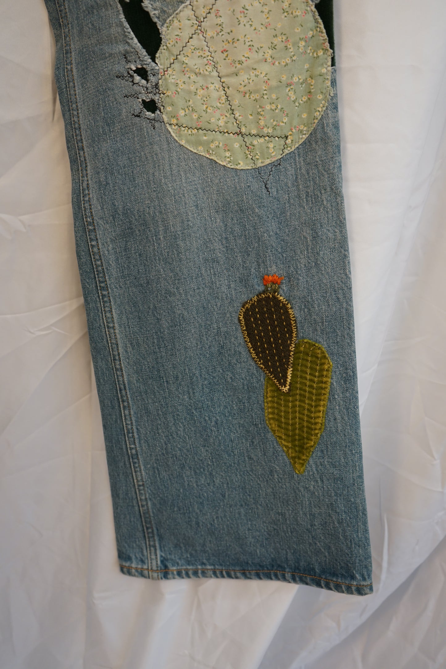 FW20 14oz Denim 5P Botanical Rat-Flare (Flare Star Hippie Remake)