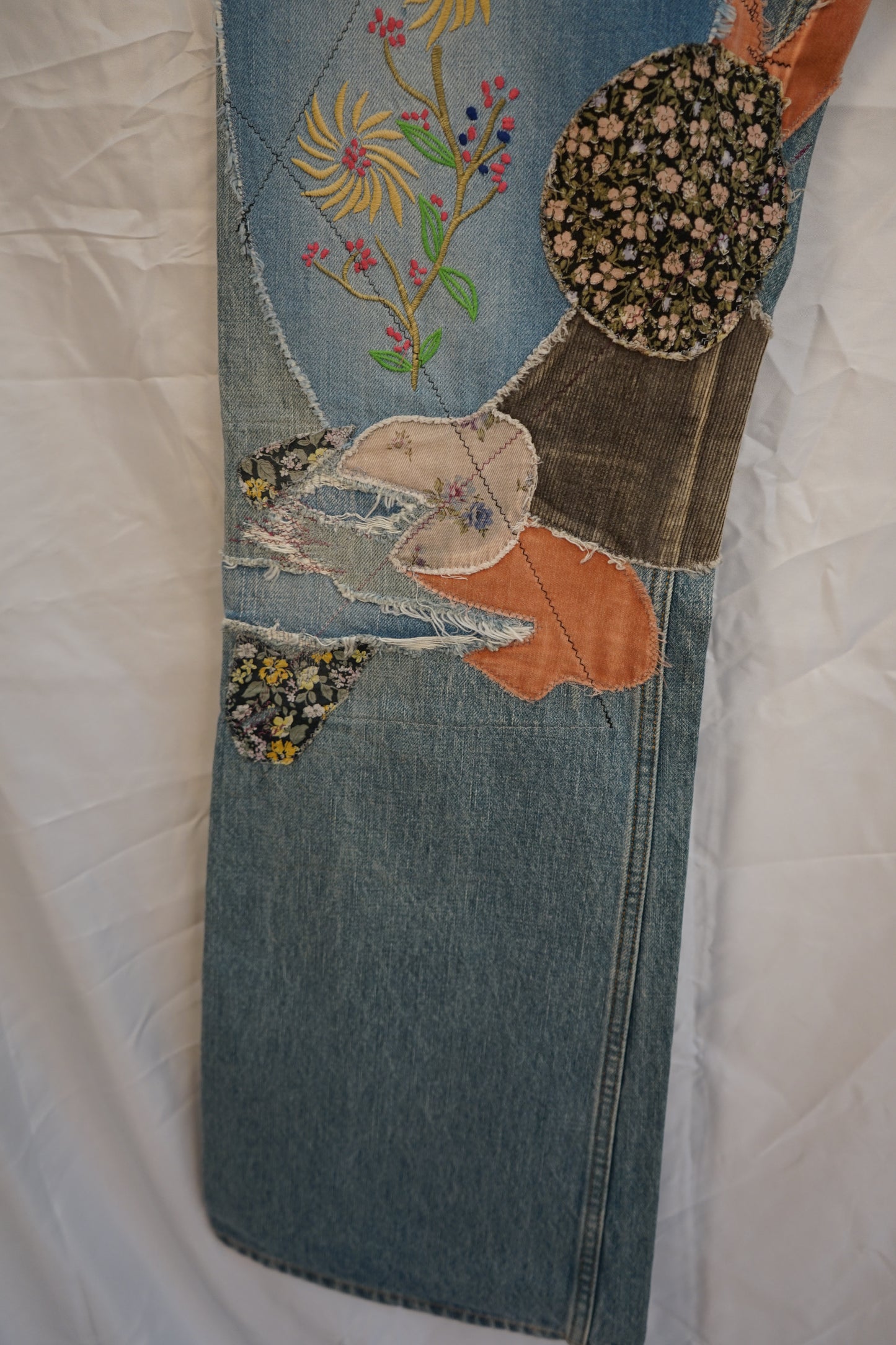 FW20 14oz Denim 5P Botanical Rat-Flare (Flare Star Hippie Remake)
