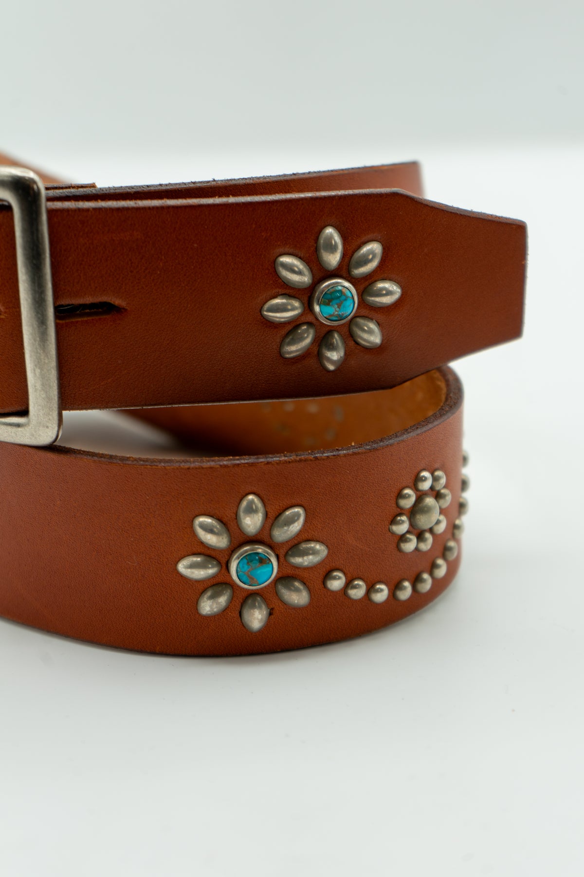 HTC Turquoise Flower Studs Belt