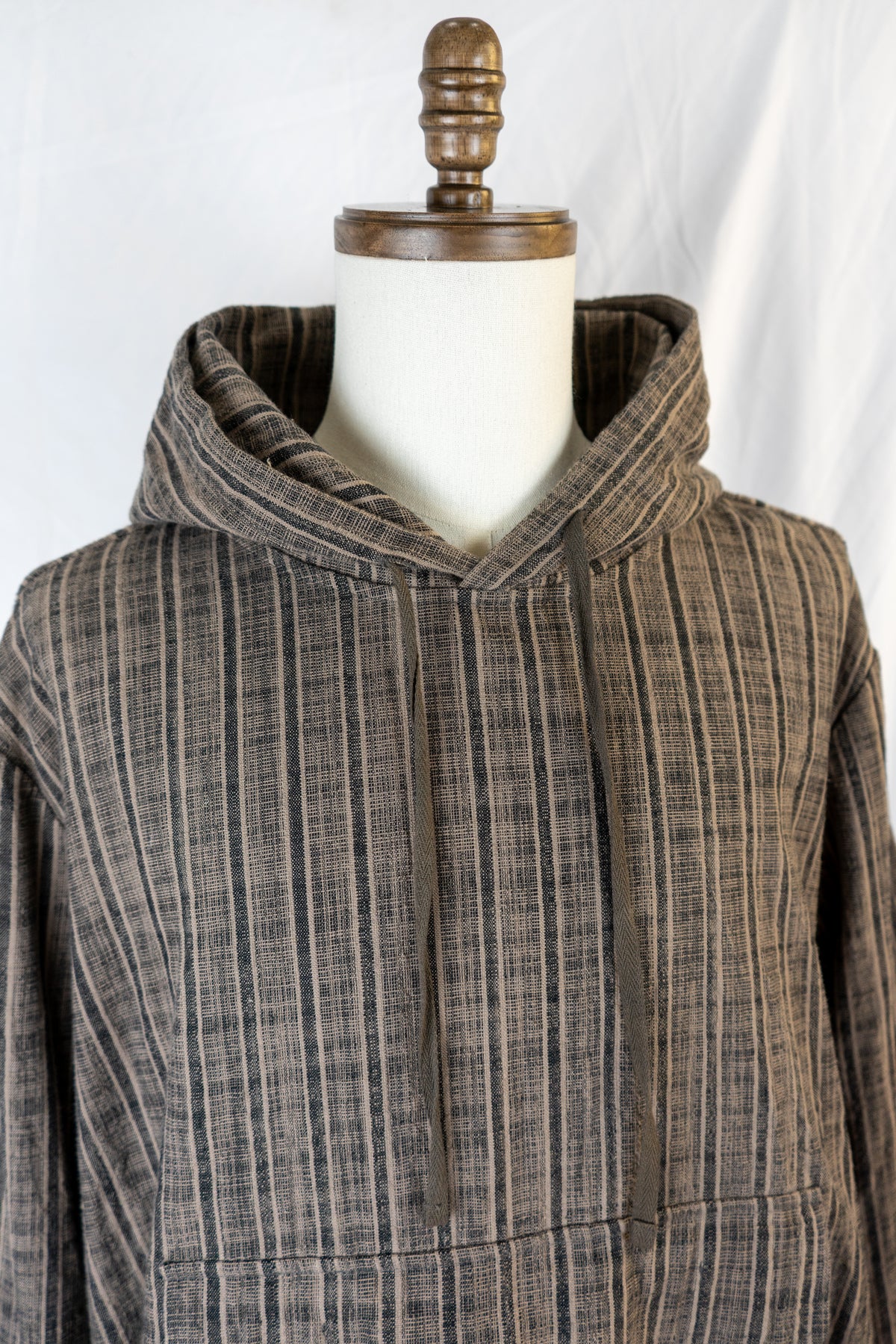 Slub Kasuri Cotton Stripe Anorak
