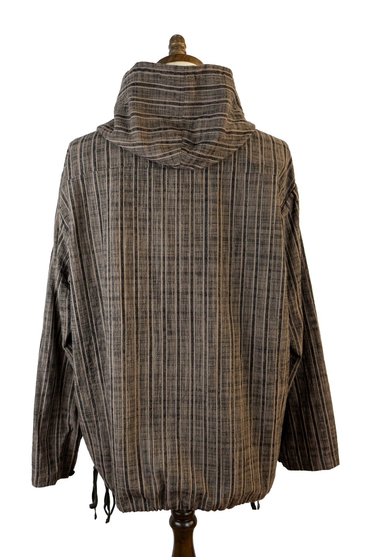 Slub Kasuri Cotton Stripe Anorak