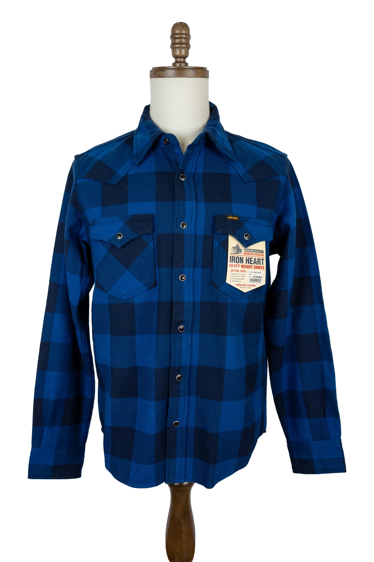 Ultra Heavy Flannel Buffalo Check Western Shirt