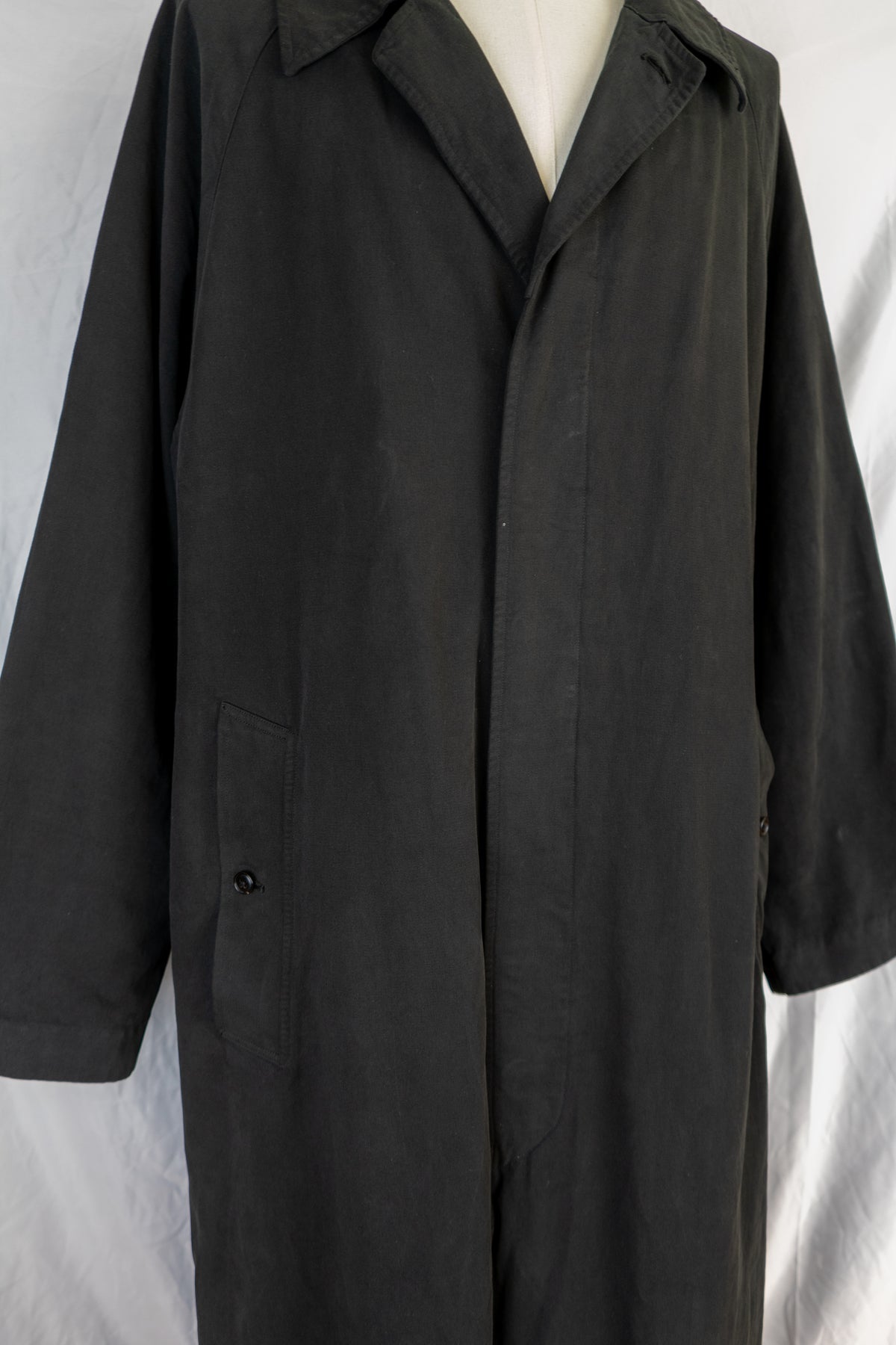 FW24 Garment Dyed Bal Collar Coat