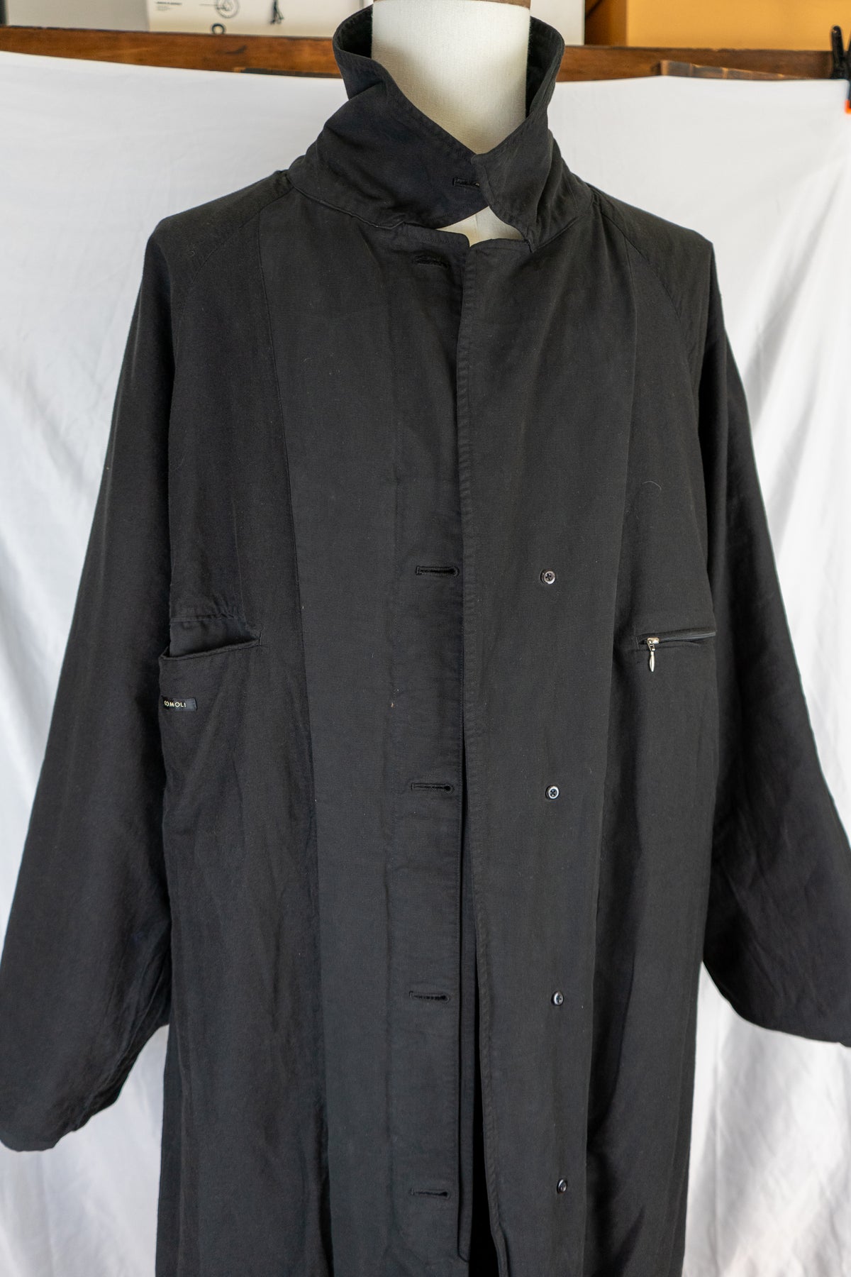 FW24 Garment Dyed Bal Collar Coat
