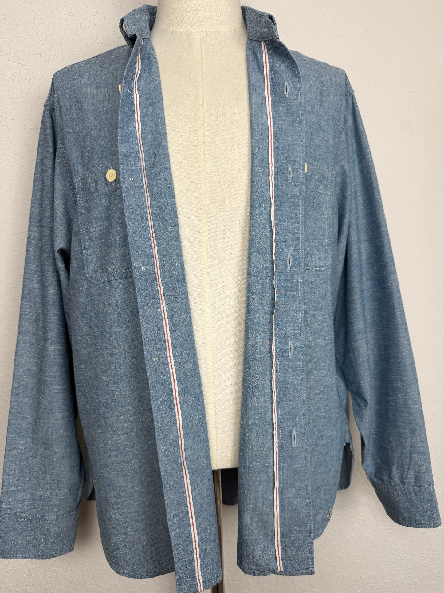 SS26 Briggs Chambray L/S DMGD