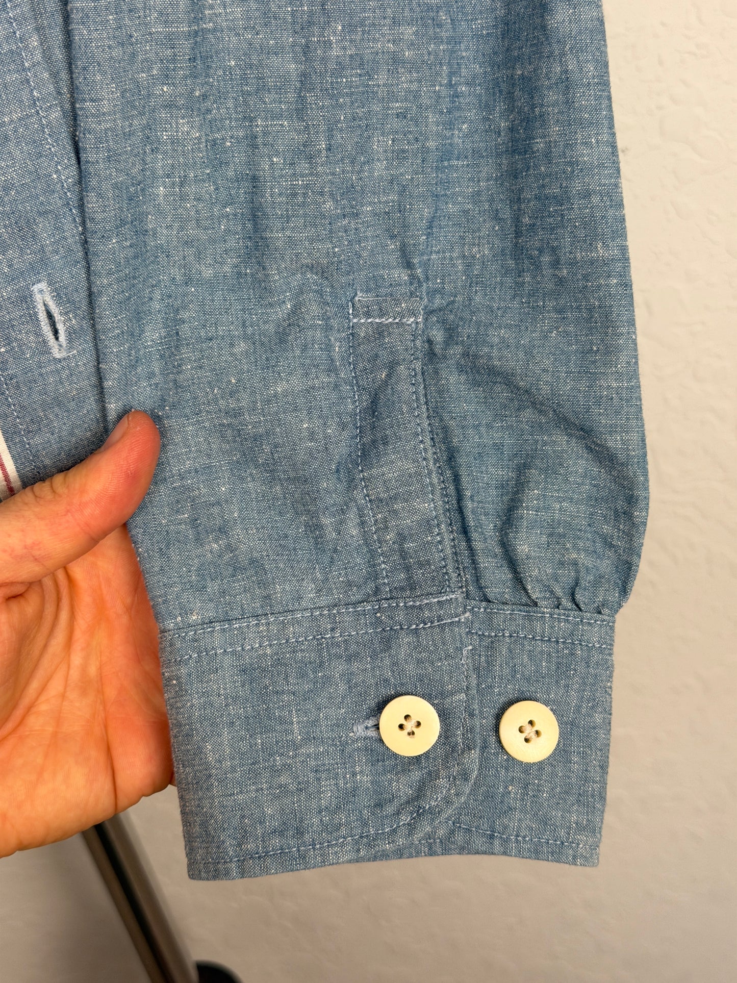 SS26 Briggs Chambray L/S DMGD