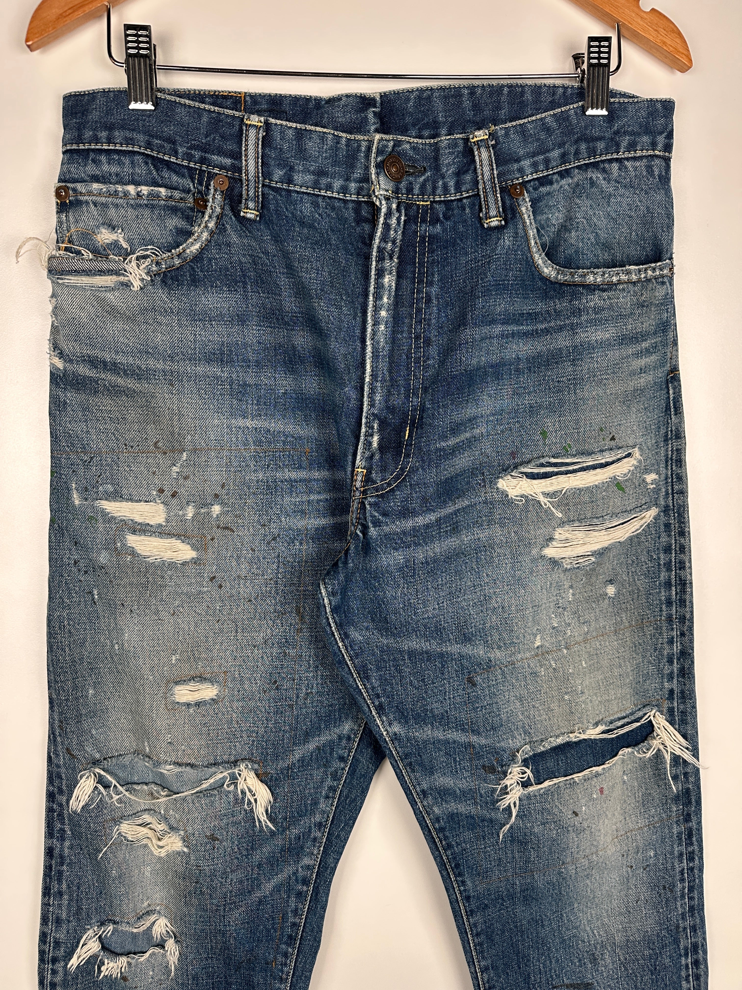 visvim SS JOURNEYMAN TACKED CRASH サイズ2 visvim ss journeyman pants tacked crash 18ss size2