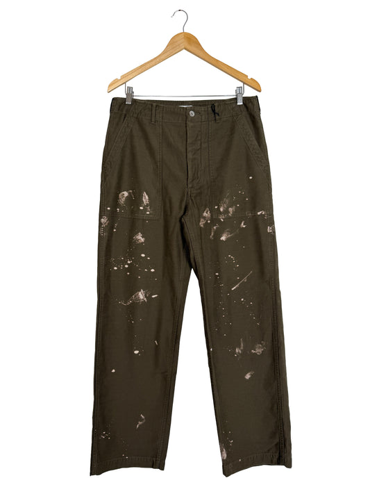FW25 Washed Baggy Satin Bleached Baker Pants