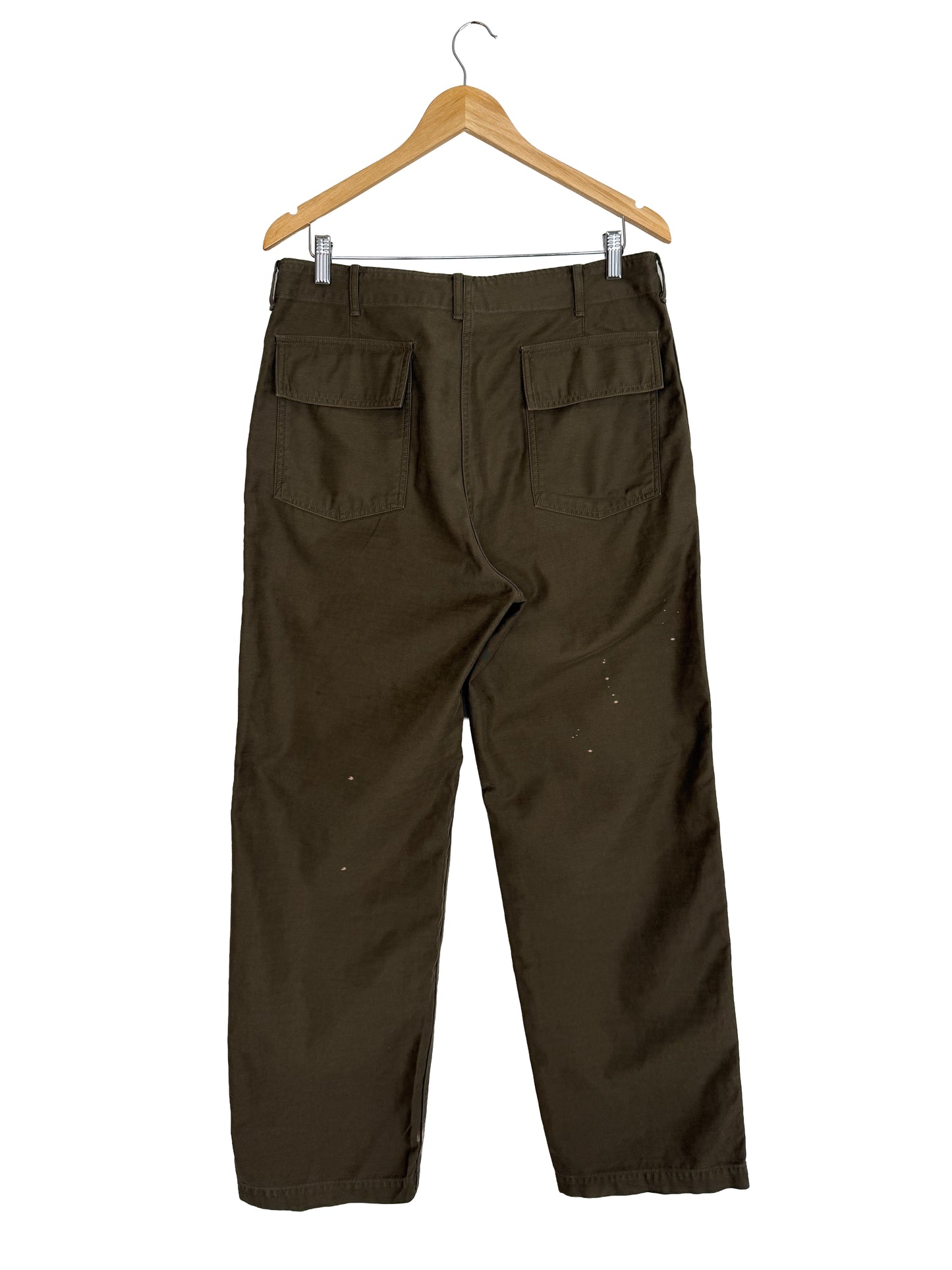 FW25 Washed Baggy Satin Bleached Baker Pants