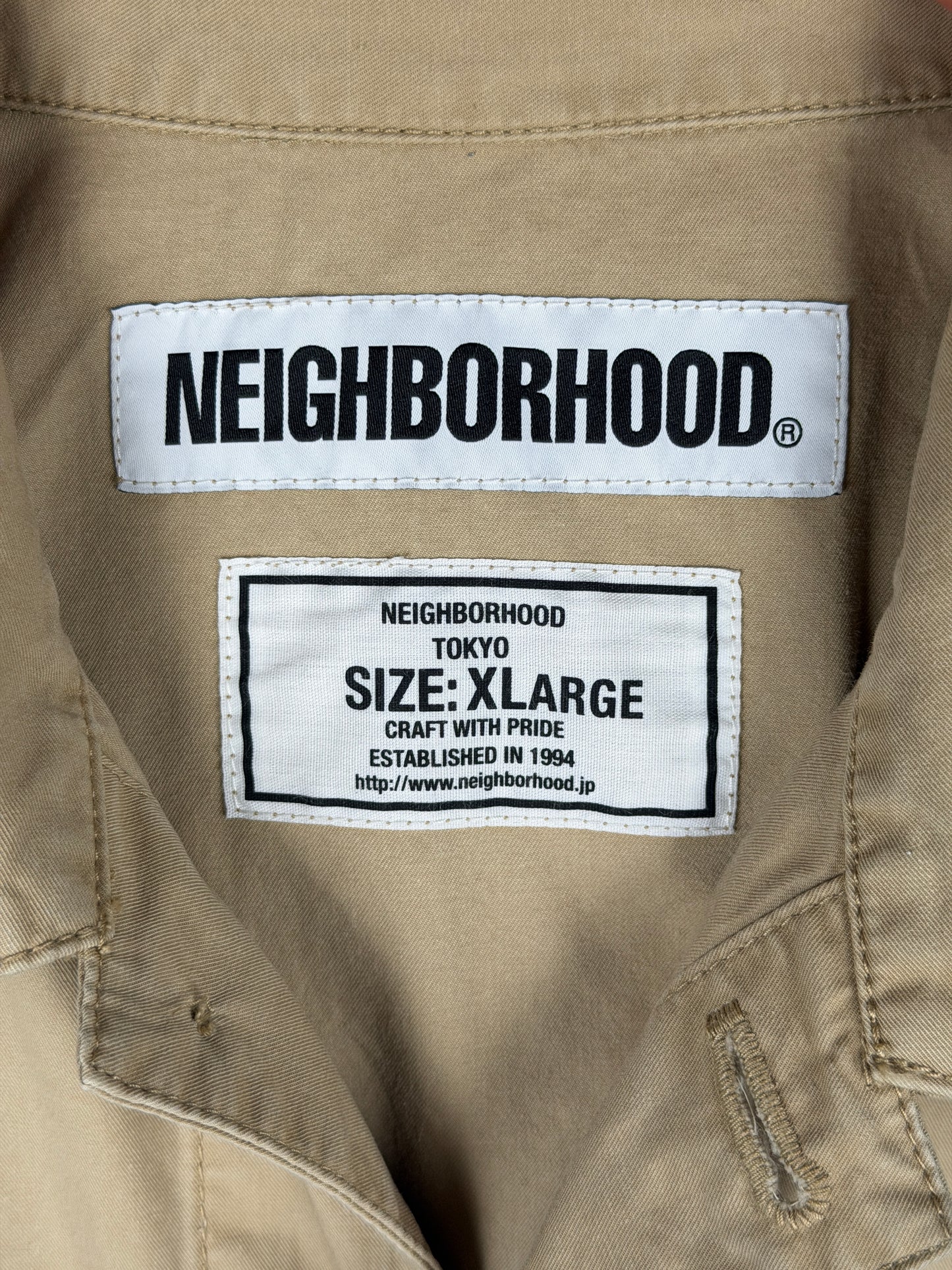 Paint-Splattered Patchwork Coverall Jacket