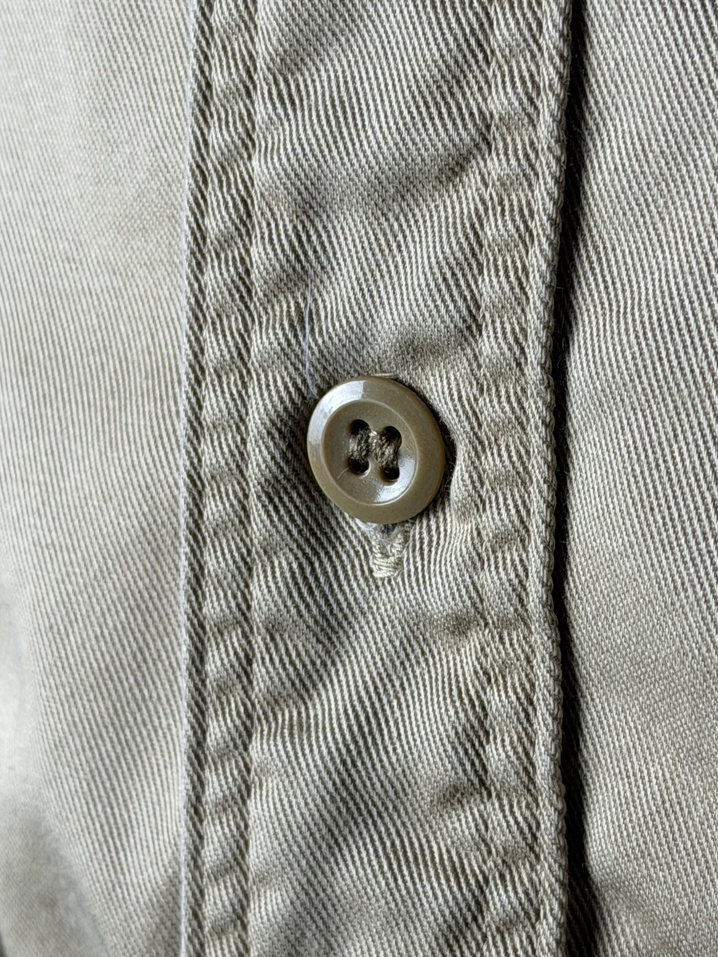 Twill Stand Collar Short Sleeve Shirt