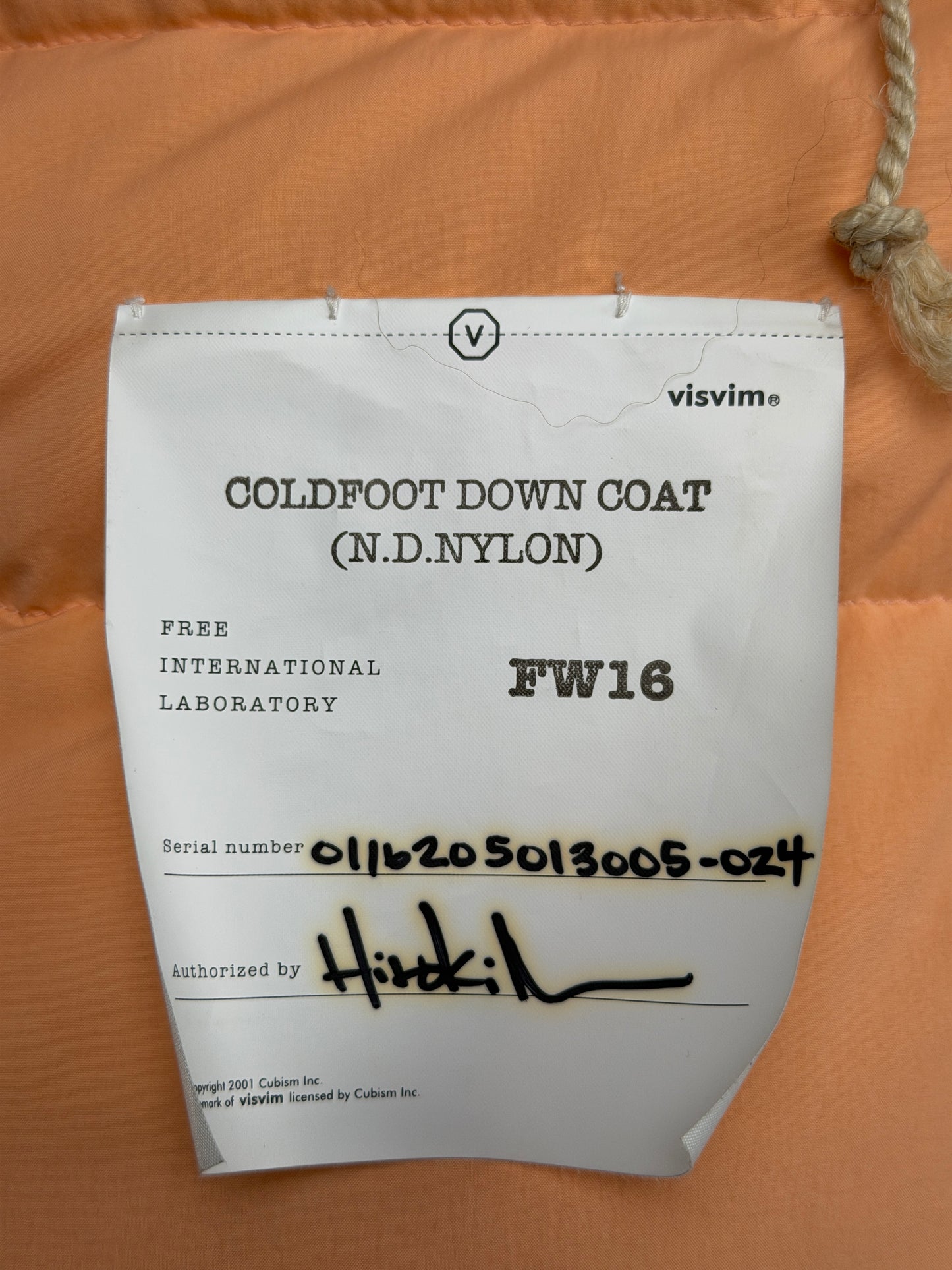 FW16 Coldfoot Down Coat (N.D. Nylon)