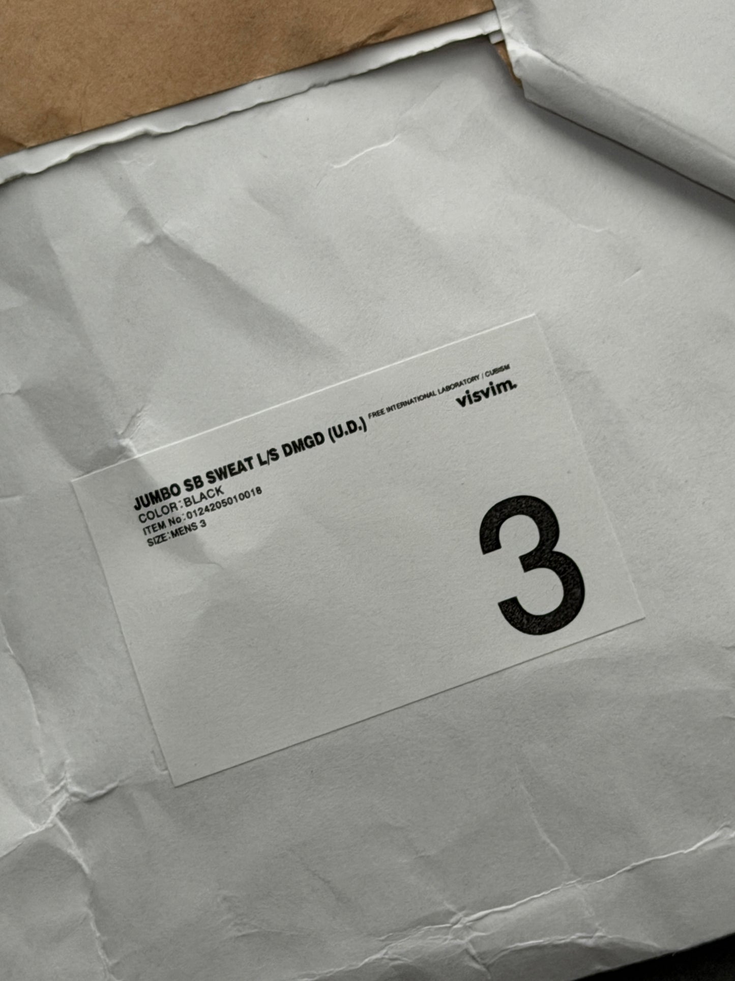 FW24 Jumbo SB Sweat L/S DMGD (U.D.)