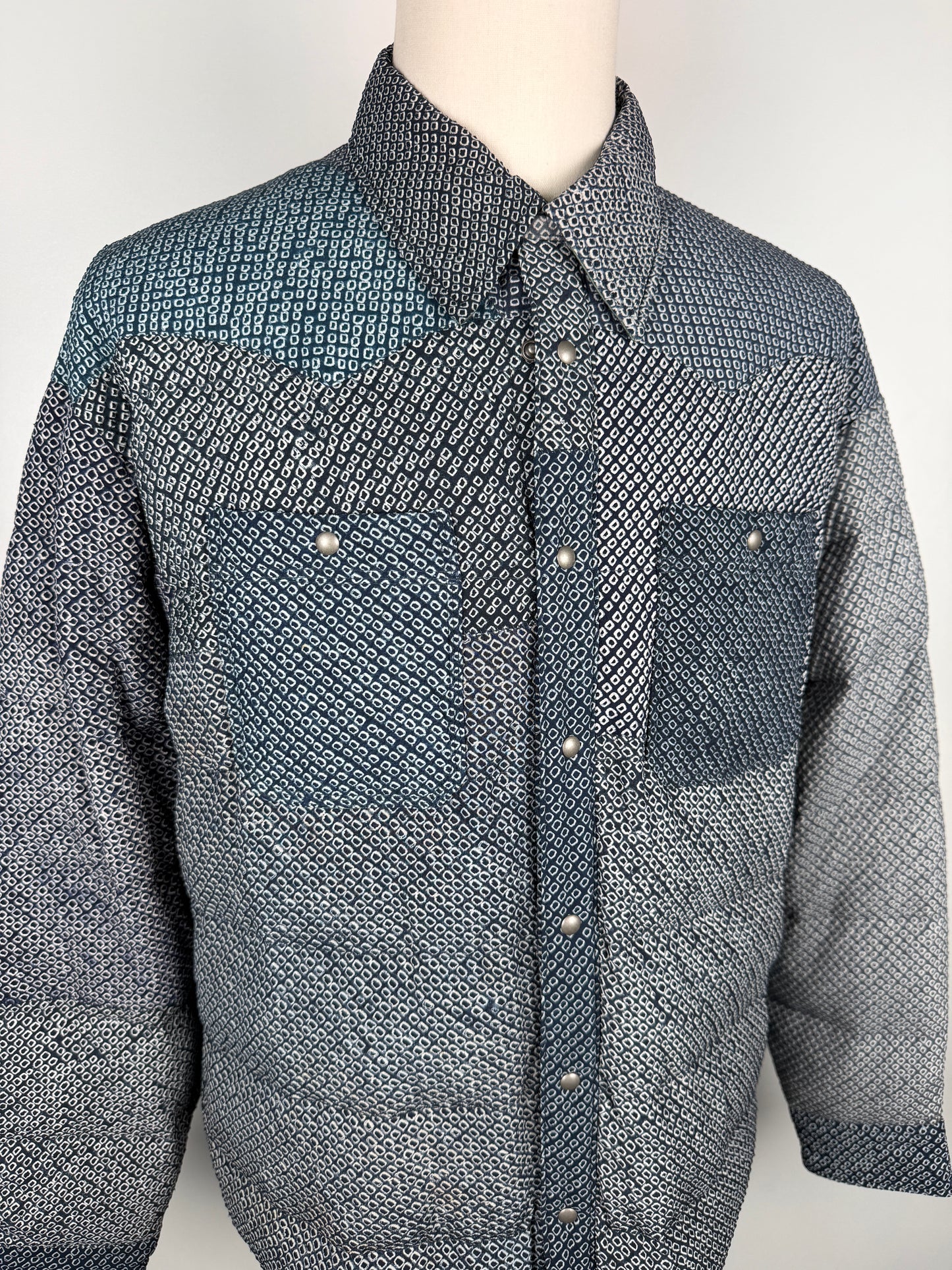 FW22 SPOT Kerchief Down JKT (Vt.Shibori)
